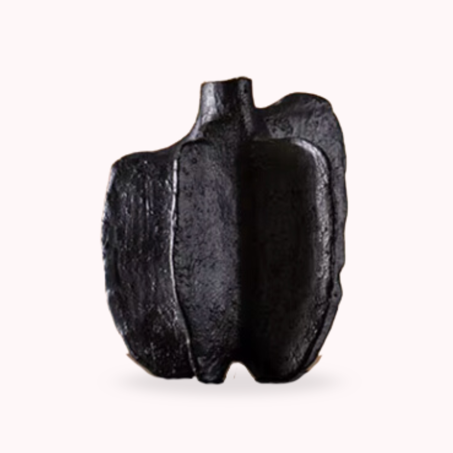 Bela Black Pepper Vase Sculpture | Black Ceramic, Versatile Design