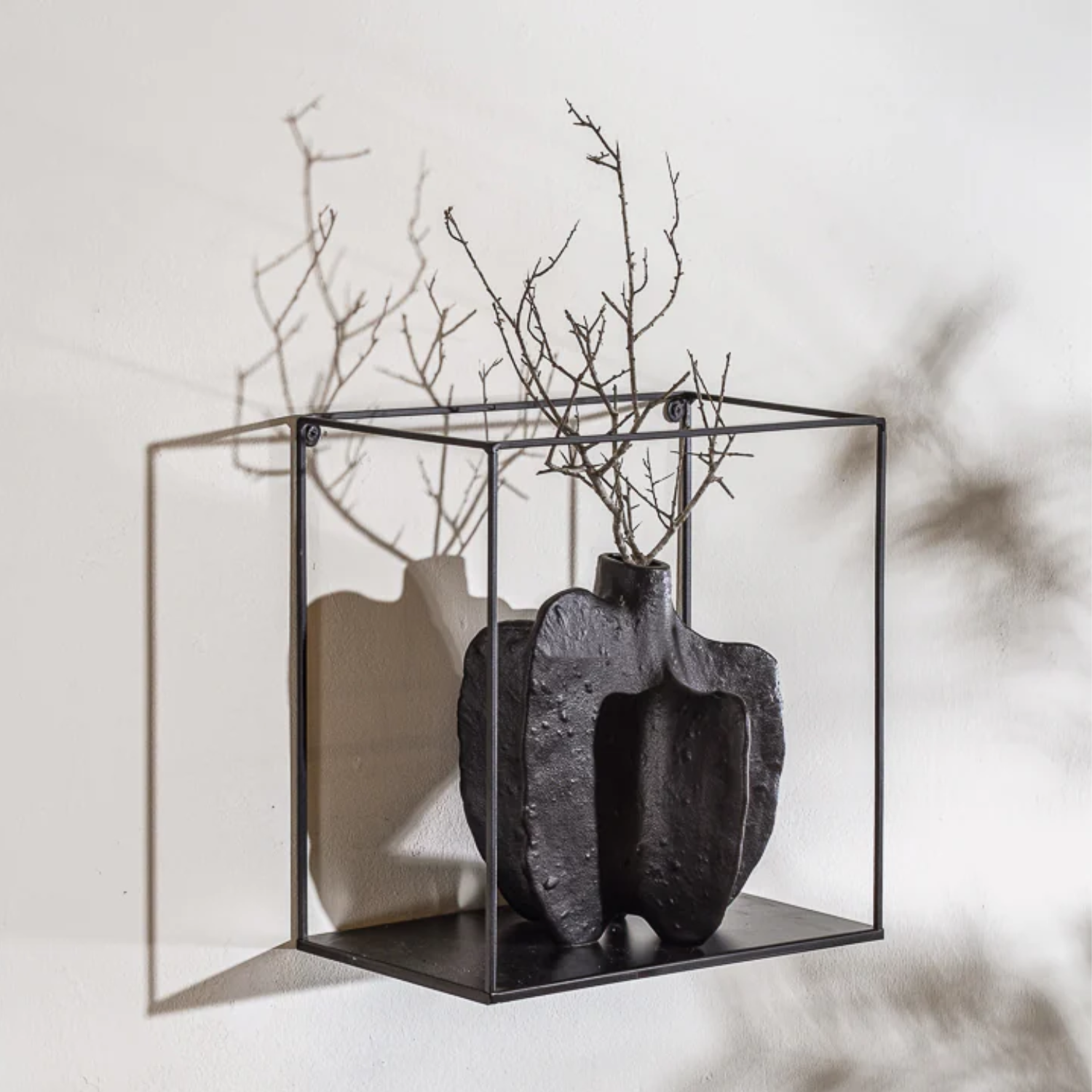 Bela Black Pepper Vase Sculpture | Black Ceramic, Versatile Design