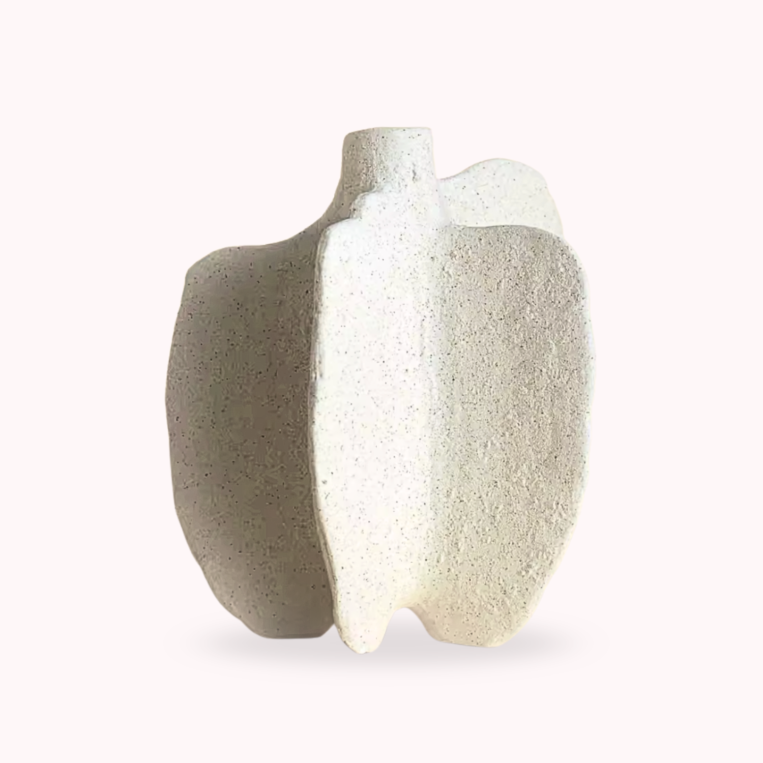 Bello White Pepper Jar Sculpture | Ceramic Vase, Modern Design