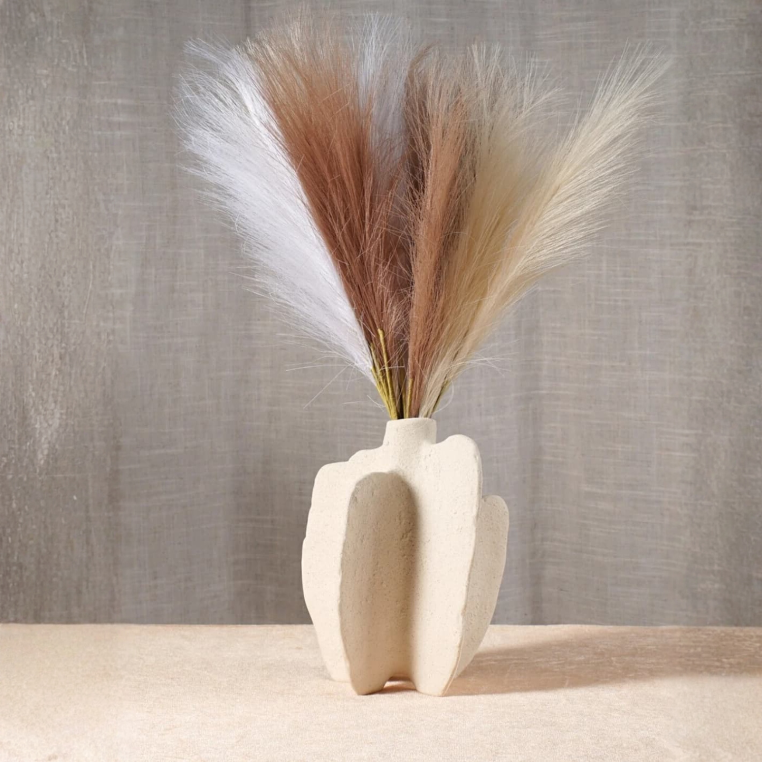 Bela White Pepper Jar Sculpture | Ceramic Vase, Modern Design