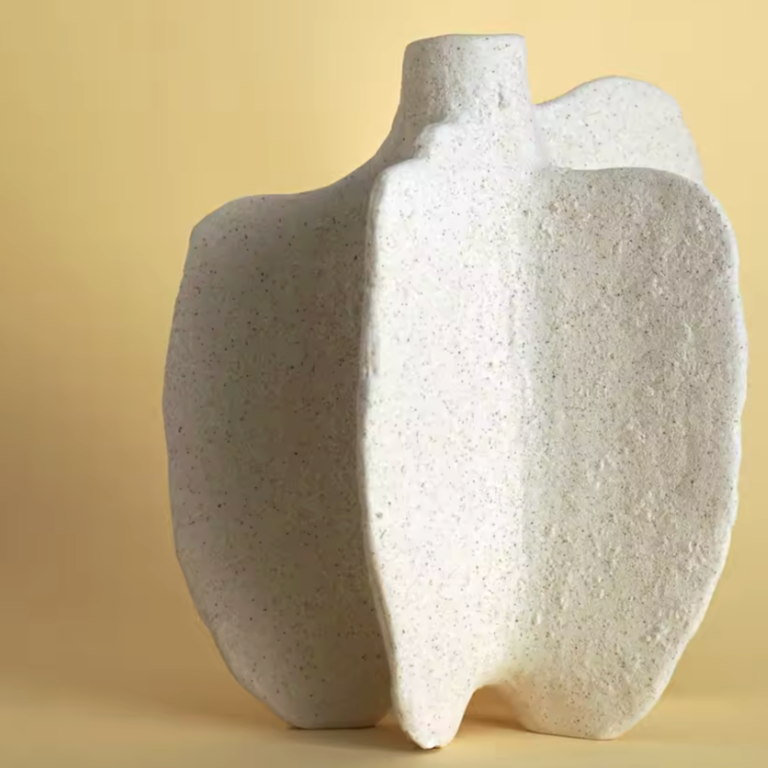 Bello White Pepper Jar Sculpture | Ceramic Vase, Modern Design
