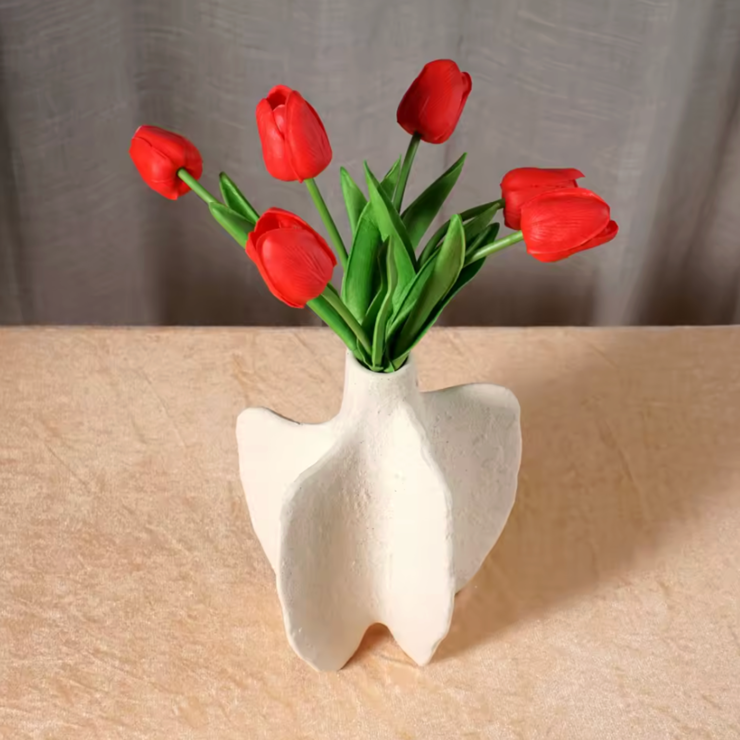 Bela White Pepper Jar Sculpture | Ceramic Vase, Modern Design