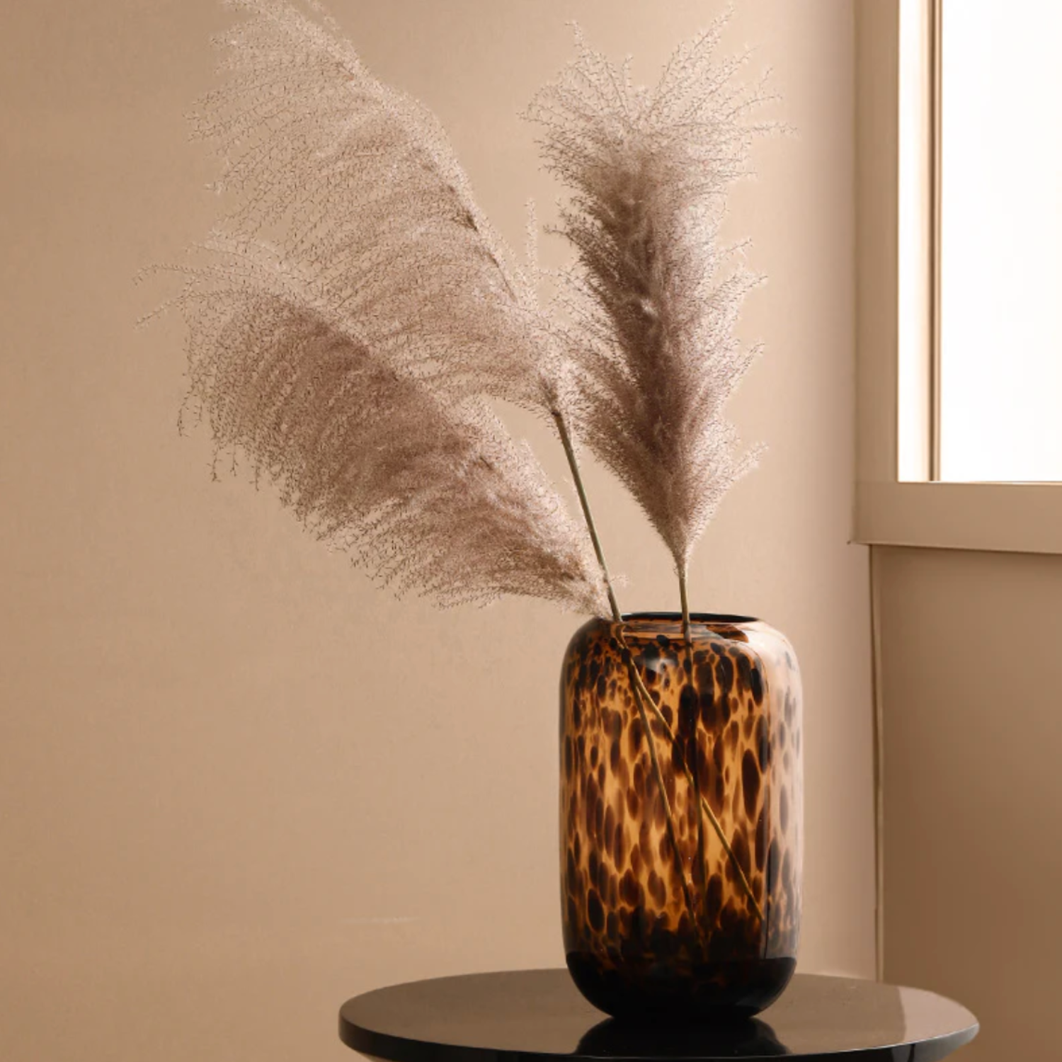 Cora Print Vase | Tortoiseshell Glass, Soft Edge Design