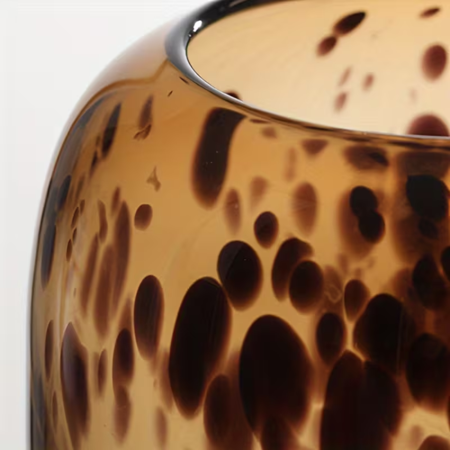 Cora Print Vase | Tortoiseshell Glass, Soft Edge Design