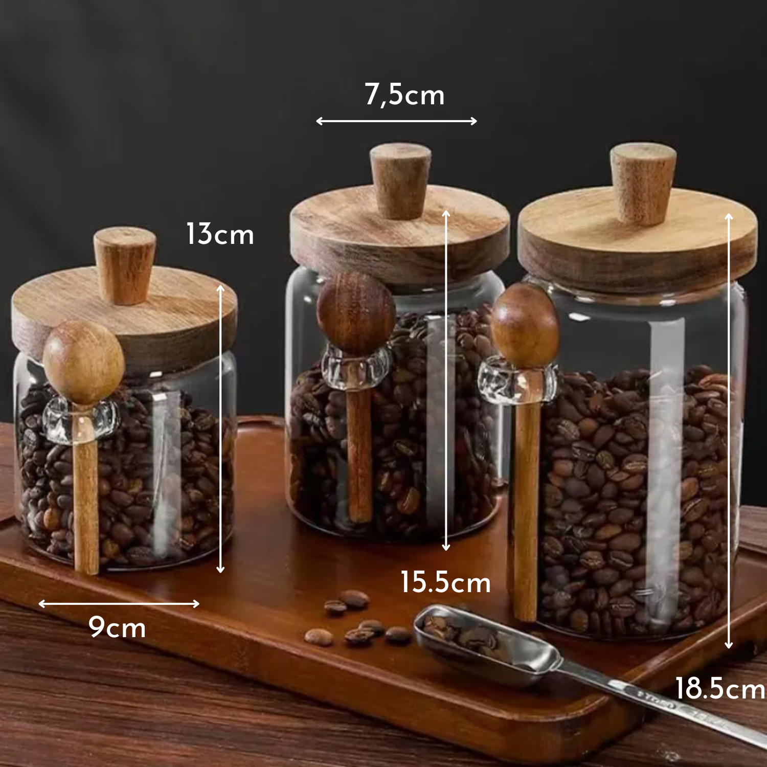Bela Glass Storage Containers Set | Bamboo Lids, Airtight Seal