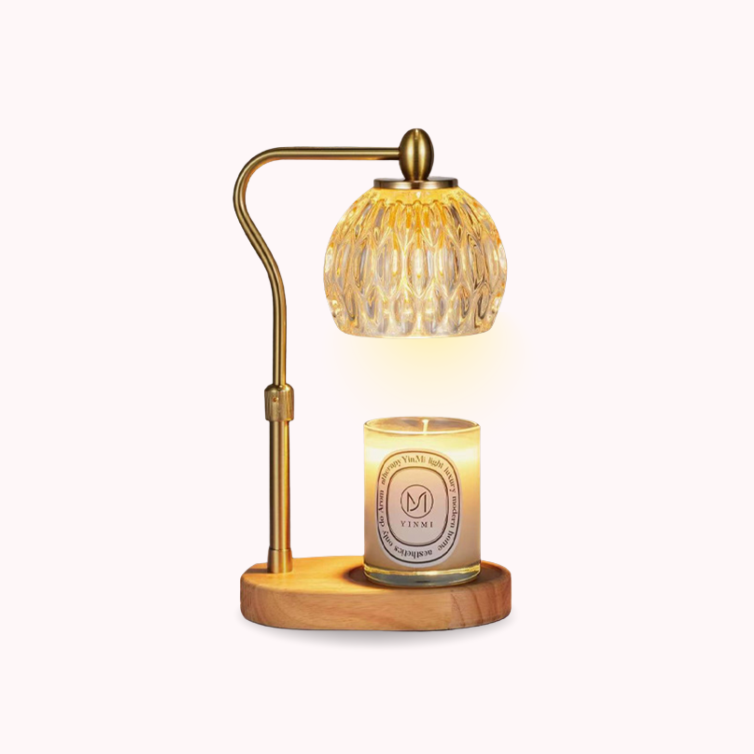 Aromatic – Gold Modern Candle Warmer Lantern - Cendre Home