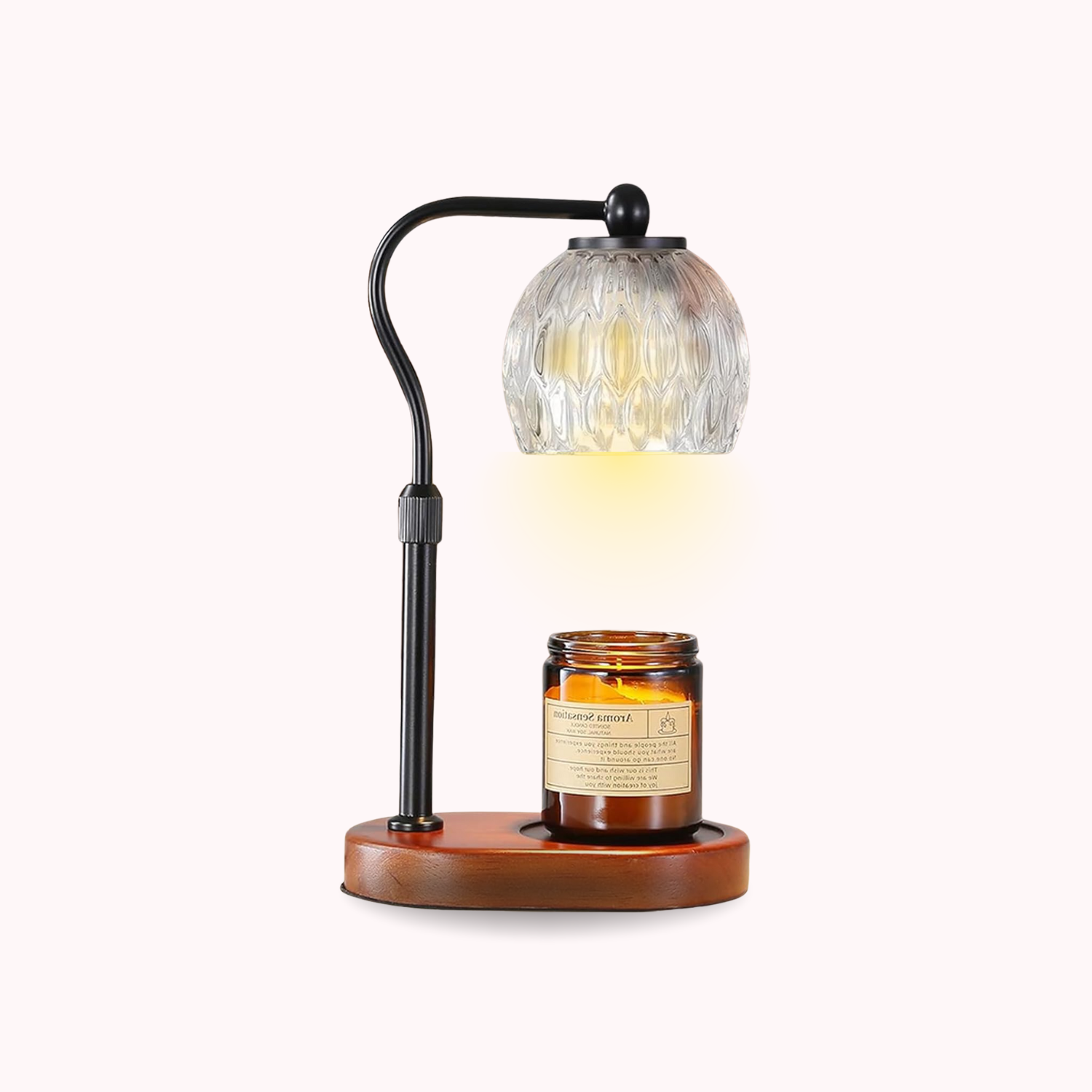 Aromatic – Black Modern Lantern Candle Warmer Lamp - Cendre Home