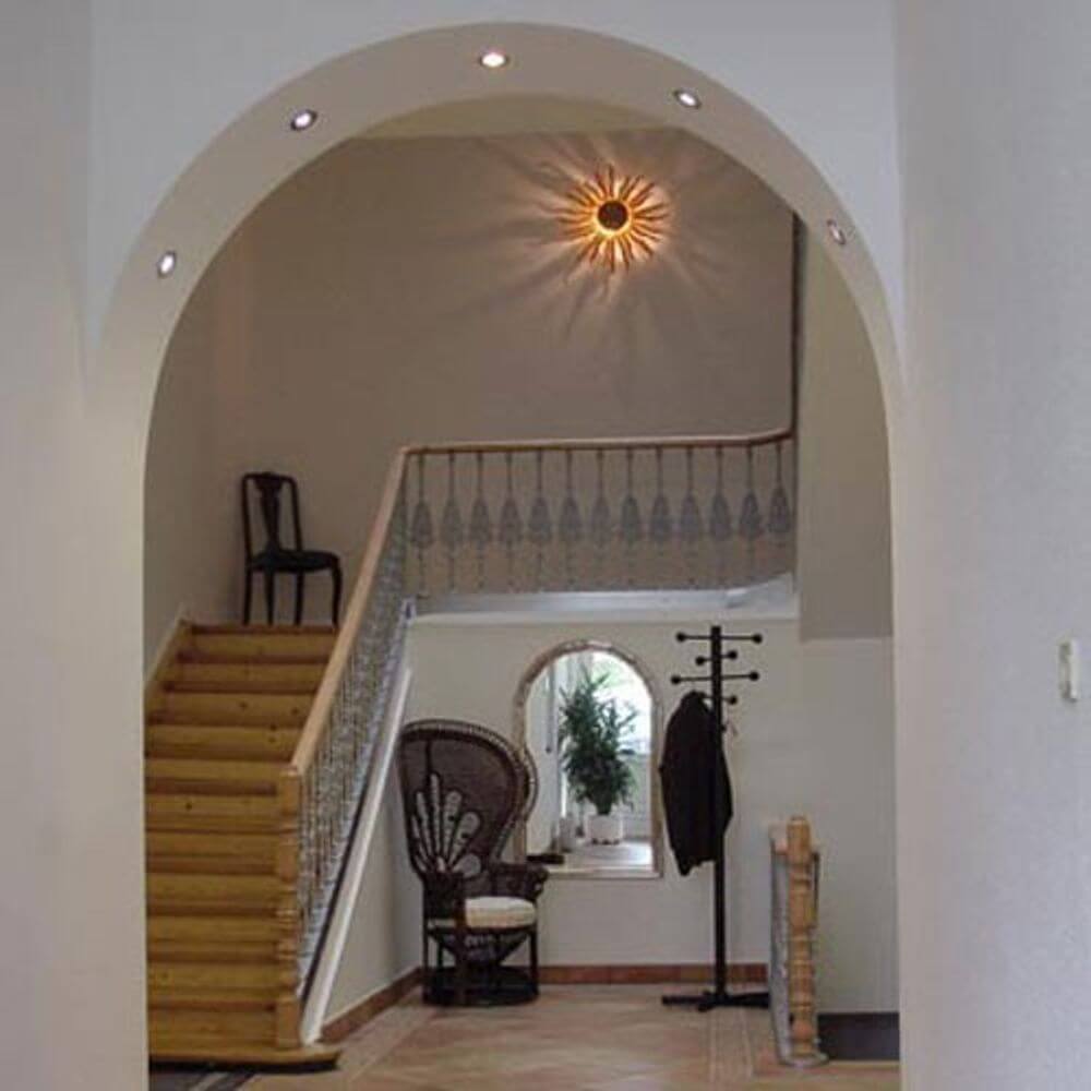 Bello Diator XL Wall & Ceiling Light | Hand-Forged Rust & Gold Design