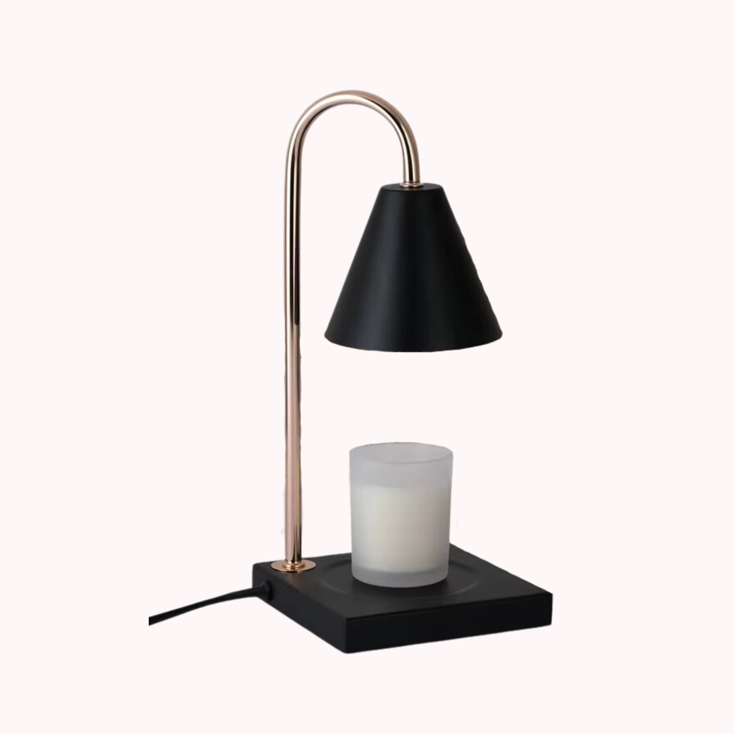 Serenity – Black Modern Adjustable Timer Candle Warmer Lamp - Cendre Home