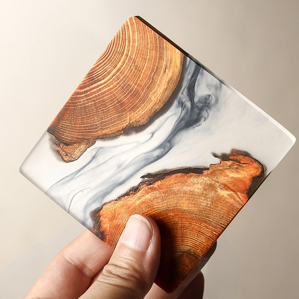 Moro Resin Coasters | Handmade Pinewood & Art Resin