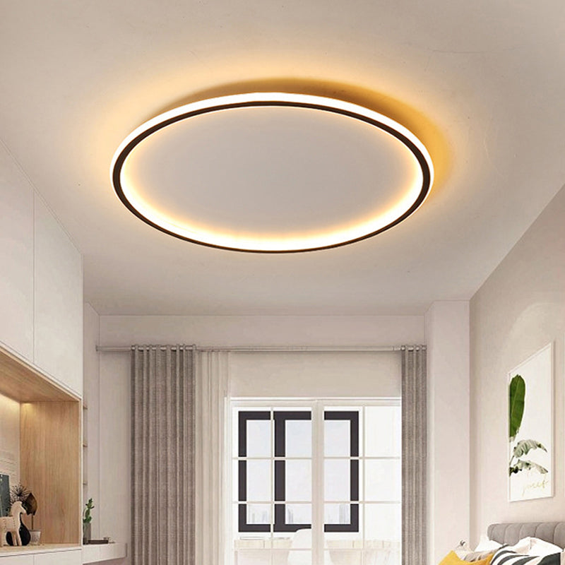 Nori Disc LED Ceiling Light | Modern Flush Mount, Remote Dimming