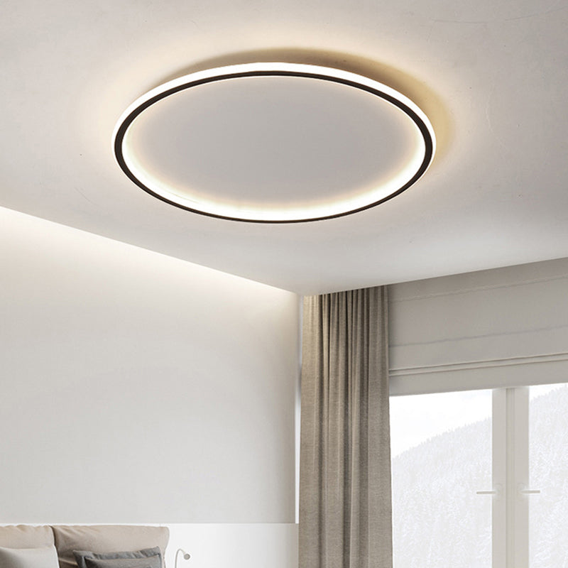 Nori Disc LED Ceiling Light | Modern Flush Mount, Remote Dimming