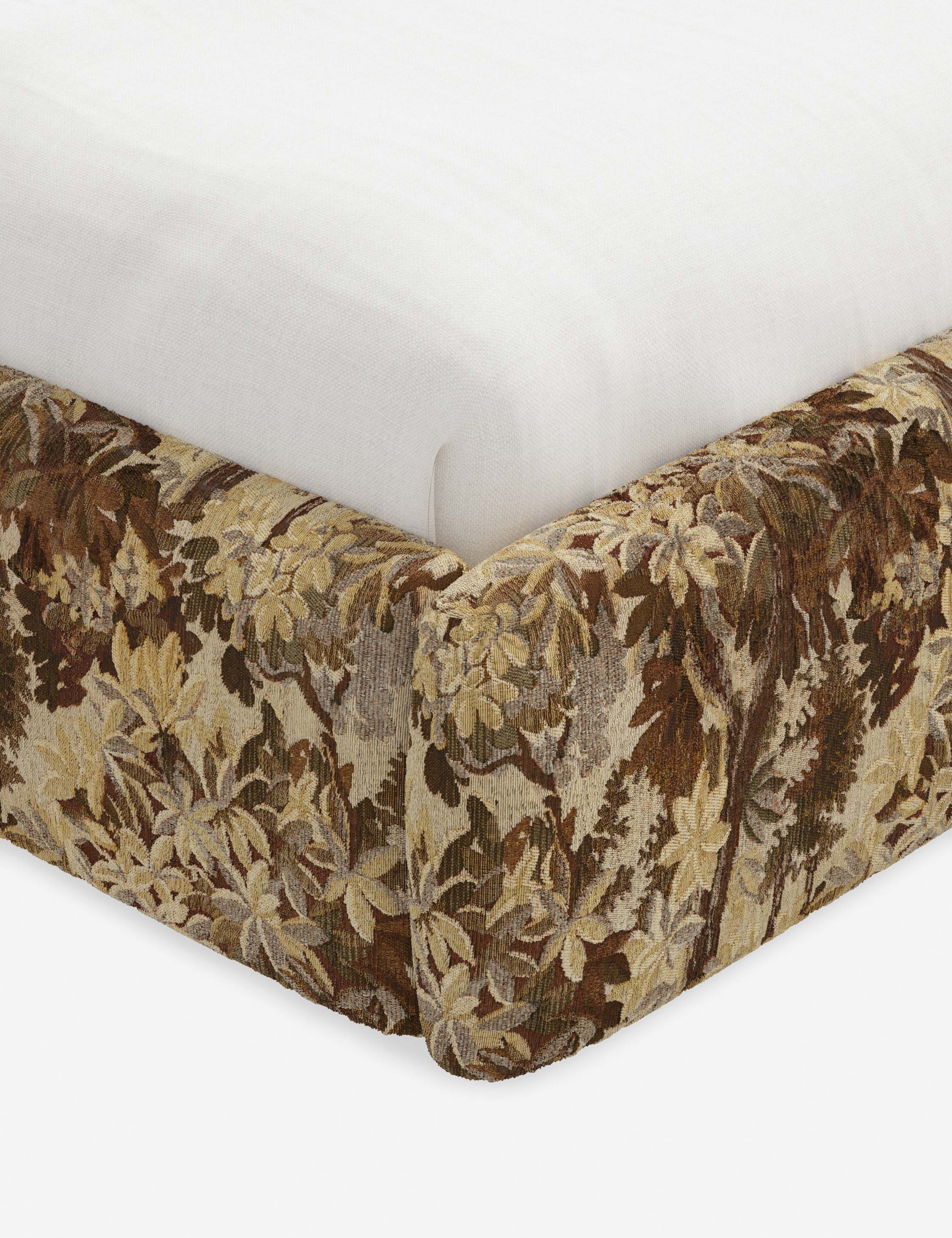 Bela Platform Bed | Upholstered, Low Rounded Headboard
