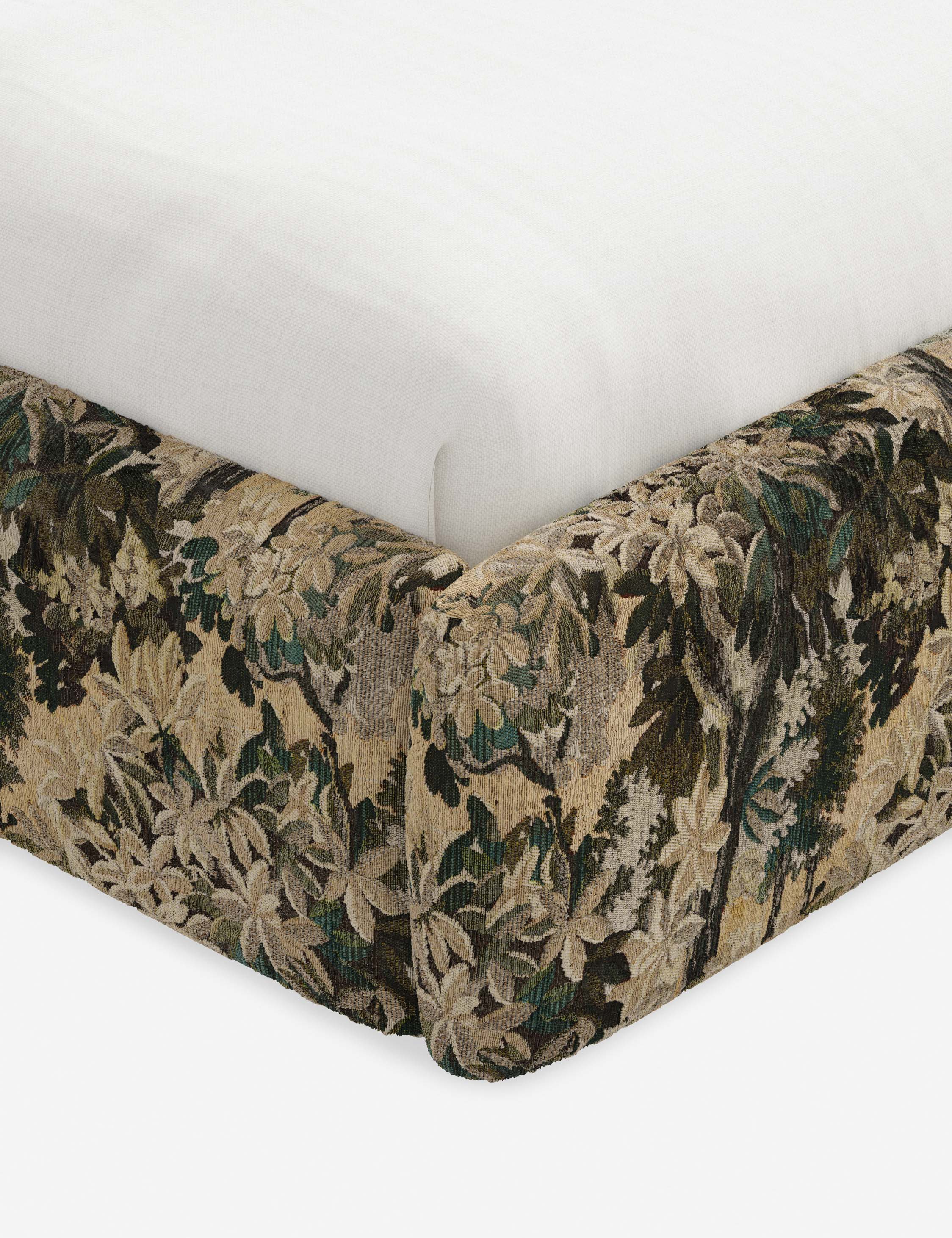 Bela Platform Bed | Upholstered, Low Rounded Headboard
