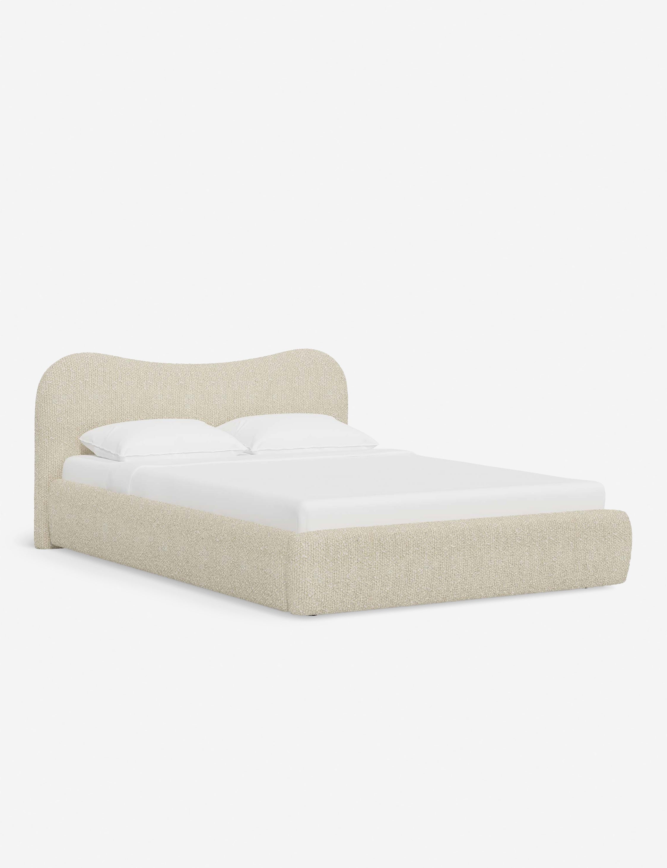 Bela Platform Bed | Bespoke Upholstery, Sculptural Design