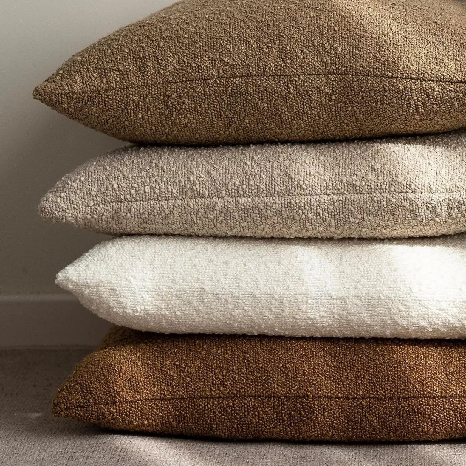 Bela Bouclé Kussenhoes | Elegant Design, 45x45 cm