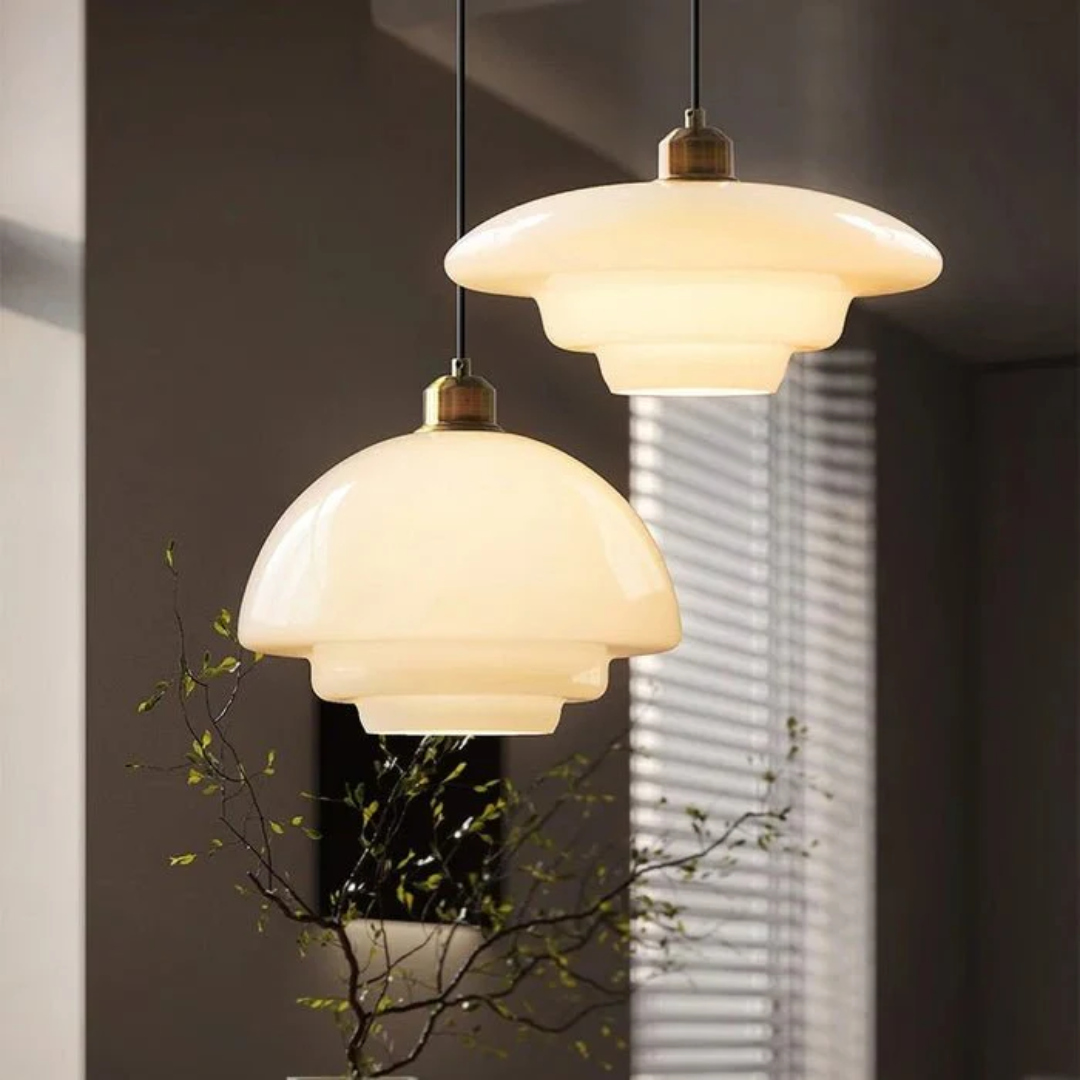 Bello Hanging Lamp | Organic Design, Diffuse Glass Lighting