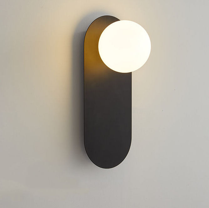 Nordic Minimalist Glass Ring 1-Light Wall Sconce