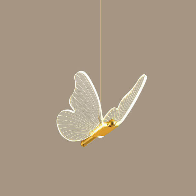 Elegant Acrylic Butterfly LED Pendant Lamp