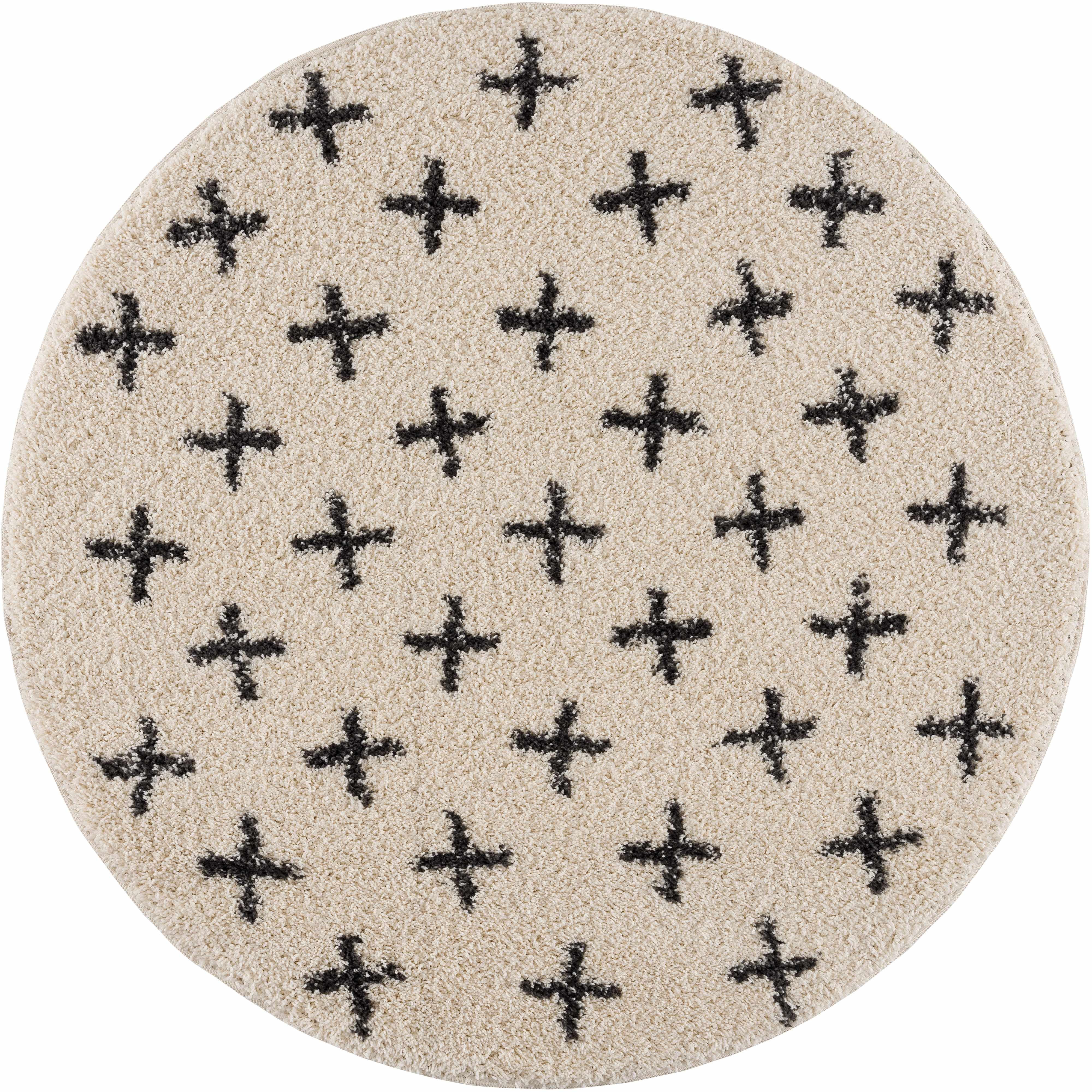Bello Shag Area Rug  Plush Pile, Bohemian Design