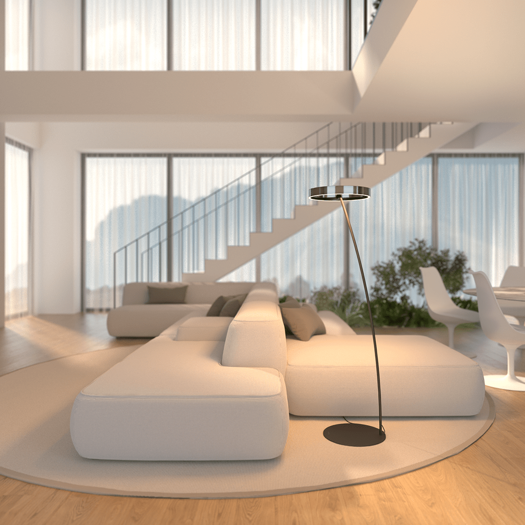 Sola LED Floor Lamp | Stepless Dimming, Adjustable Colour Temperature