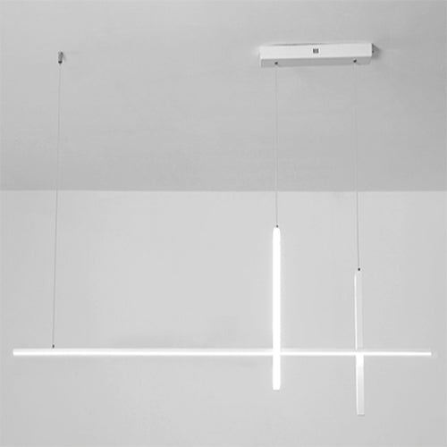 Sleek Minimalist Long-Line LED Chandelier
