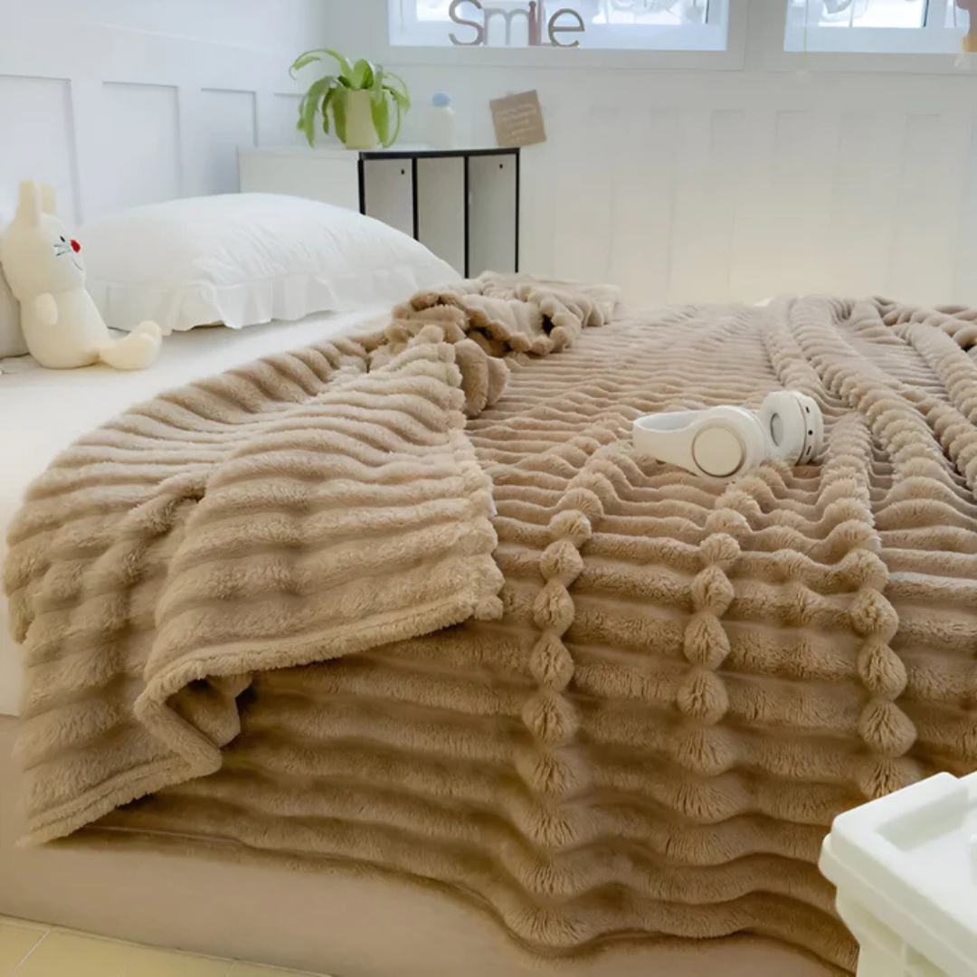 Luxe Fleece Plaid | 3D-Textuur, Superzacht Pluche