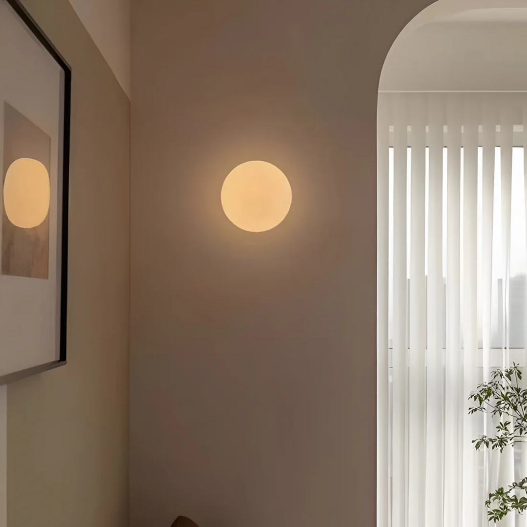 Lumo Wandlamp | Matglas, Warm Diffuus Licht