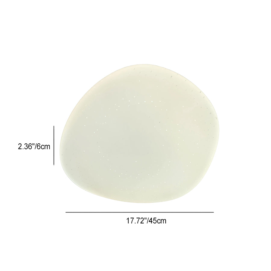 Contemporary Pebble Stone Starburst LED Flush Mount Ceiling Light