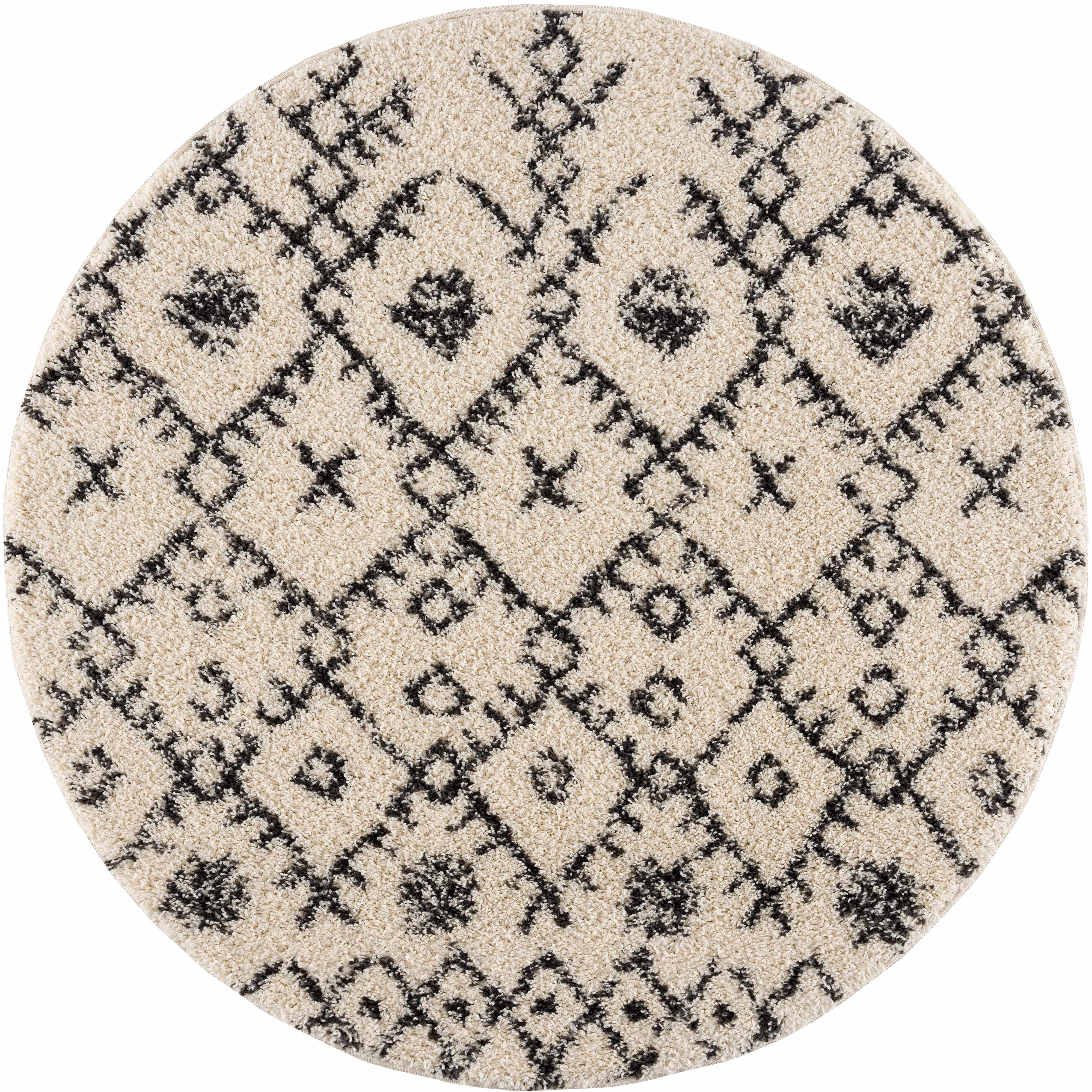Bello Plush Area Rug  Machine Woven  Charcoal/Beige