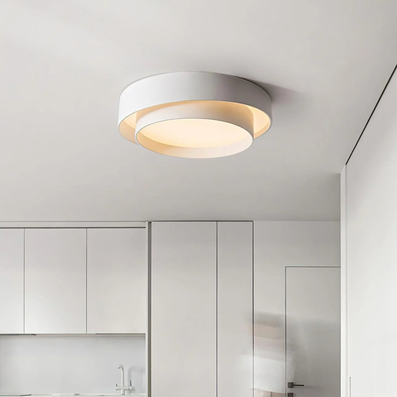 Nora LED Ceiling Light | Minimalist Iron Design, Soft Ambient Glow