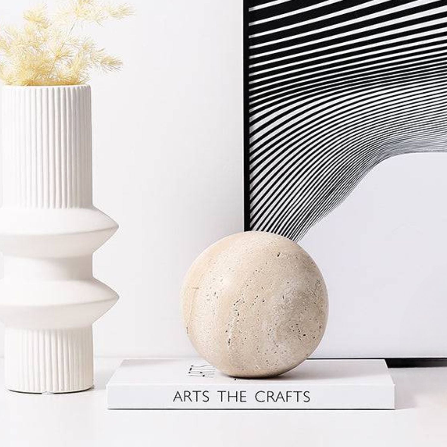 Orbis Decorative Sphere | High-Quality Ceramic, Minimalist Design