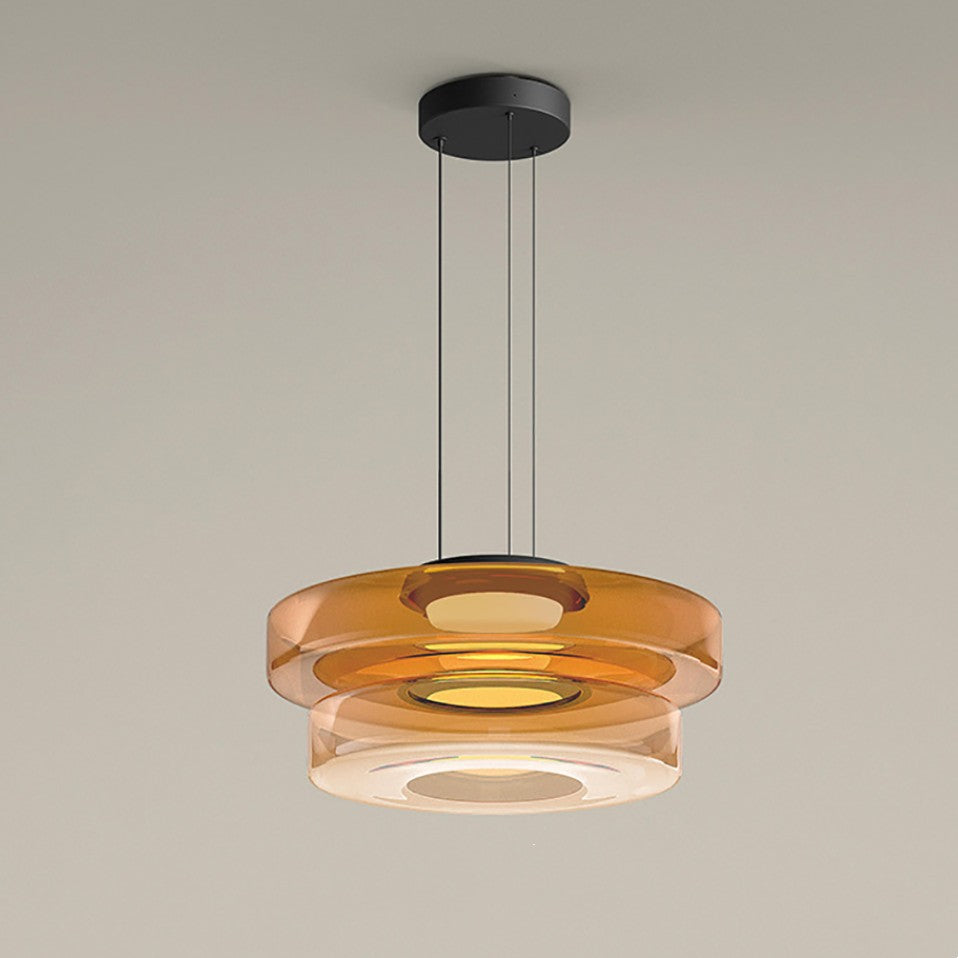 Bela Glass Pendant Lamp | Bauhaus Style, Adjustable Hanging Design