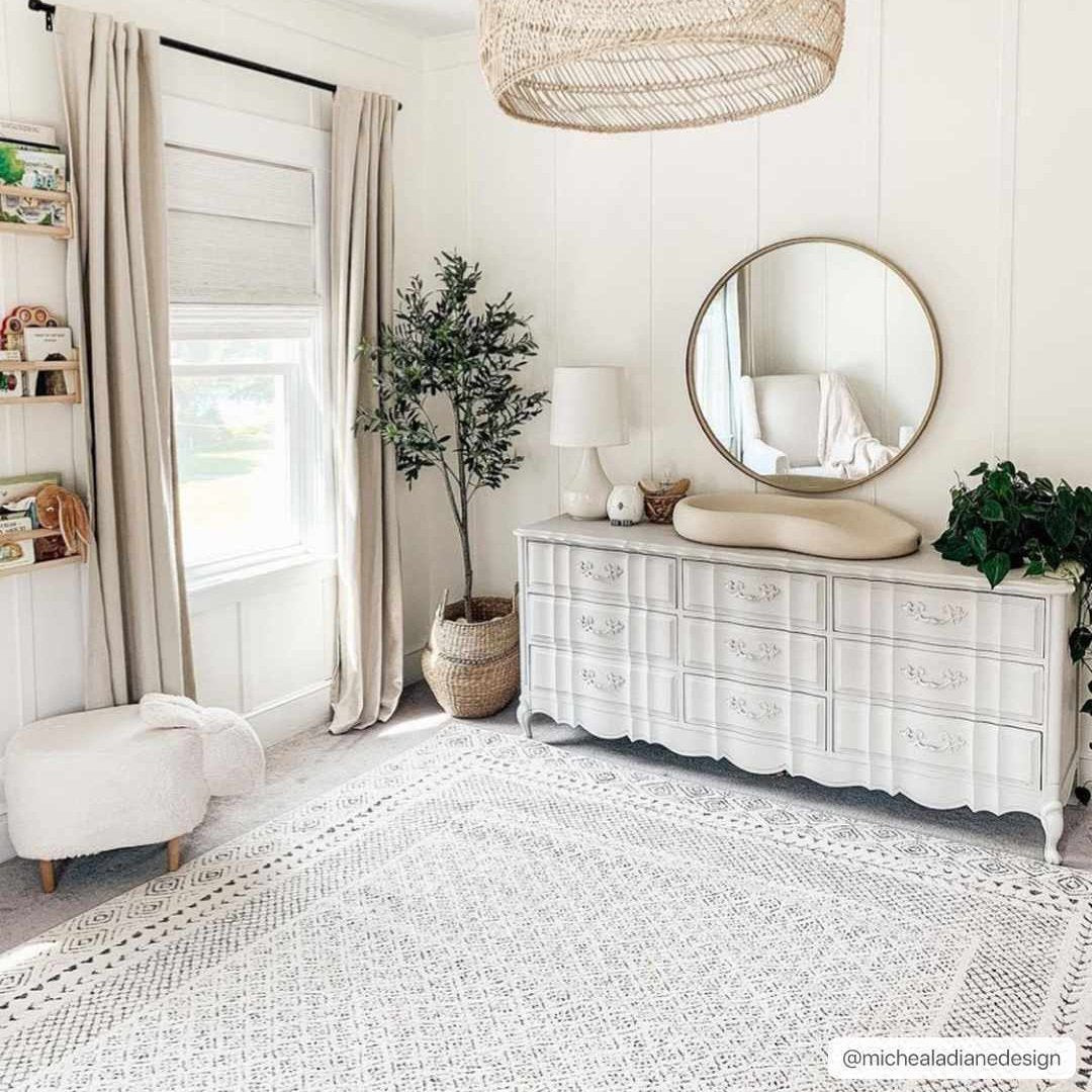 Bela Area Rug  Soft Neutral Colors, Medium Pile