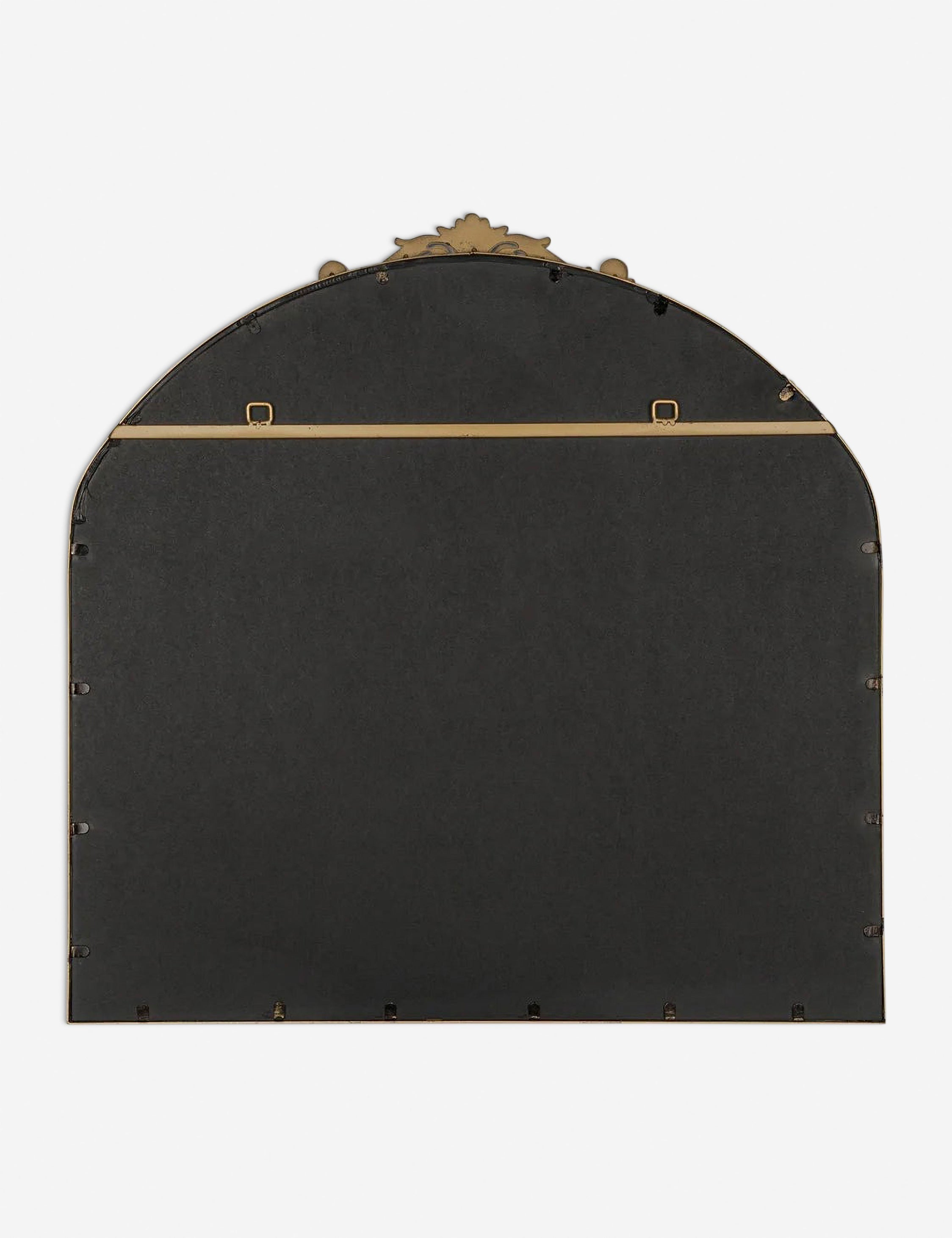 Tulca Curved Wall Mirror | Vintage Scroll Metal Frame