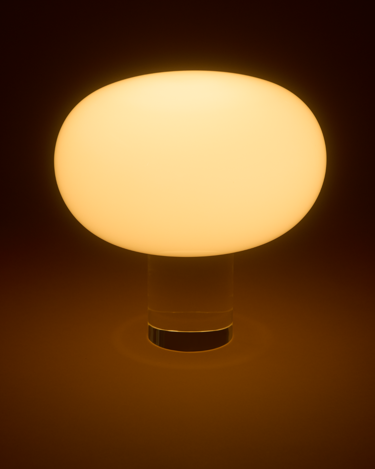Celeste Table Lamp | Translucent Glass Base, Frosted Globe