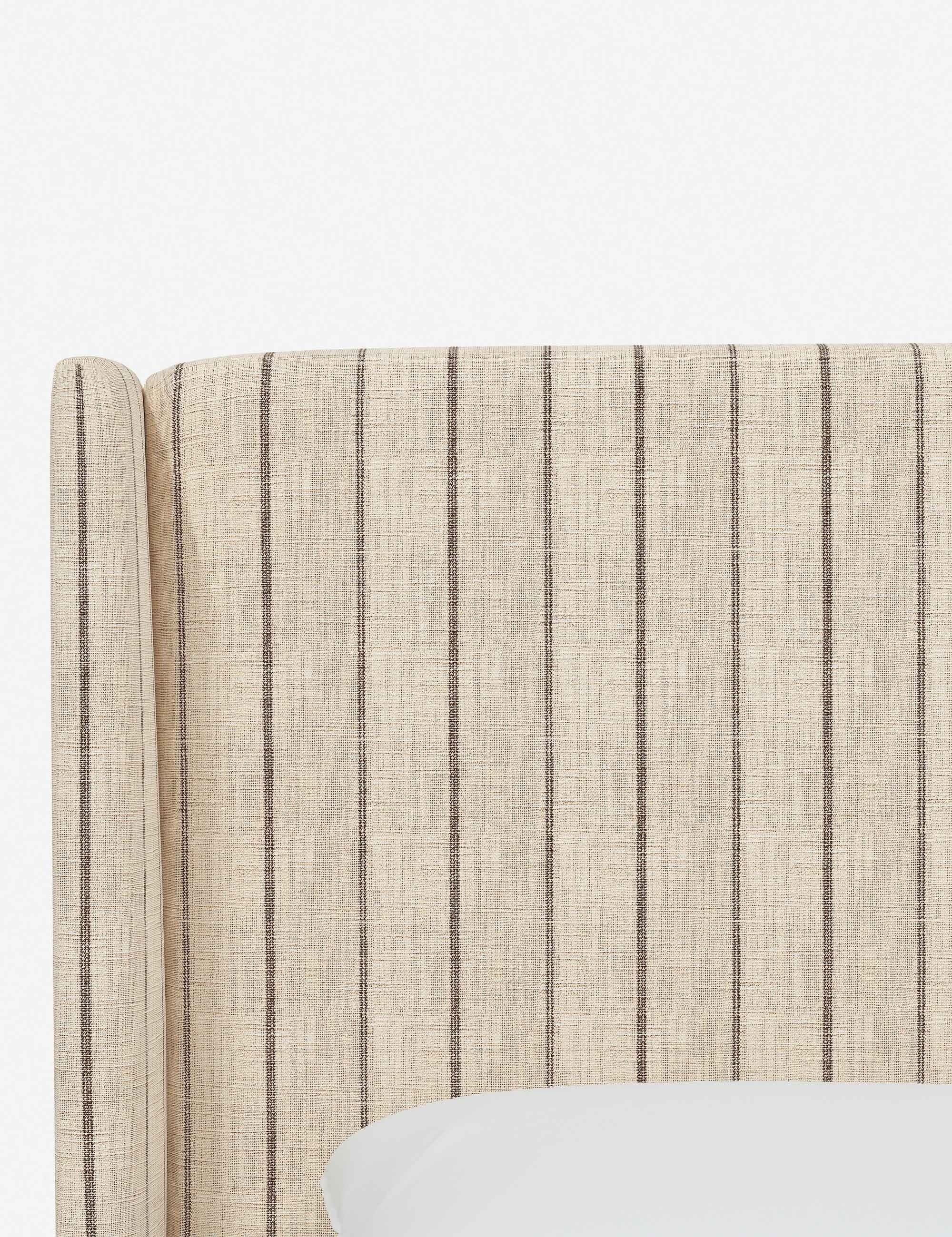 Adara Upholstered Bed | Winged Headboard, Crisp Sophistication