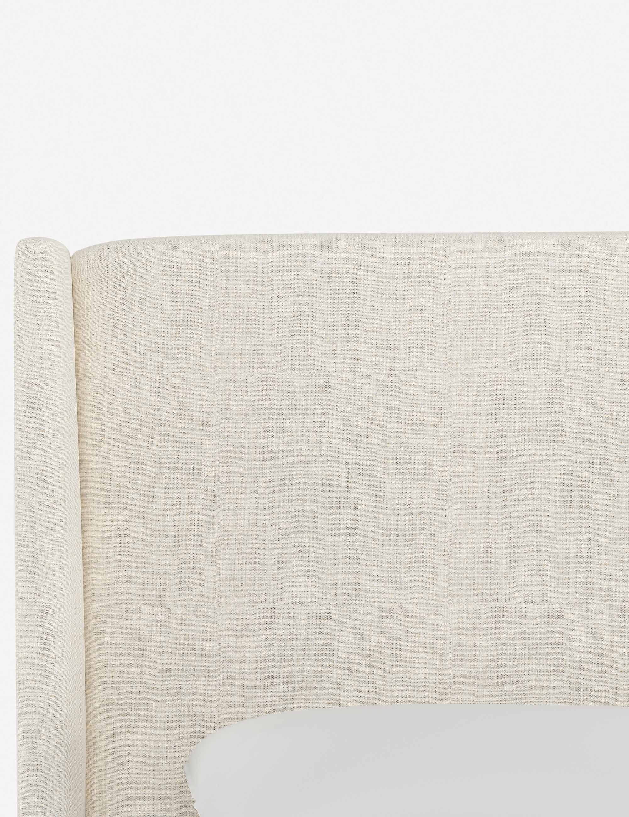 Adara Upholstered Bed | Winged Headboard, Crisp Sophistication