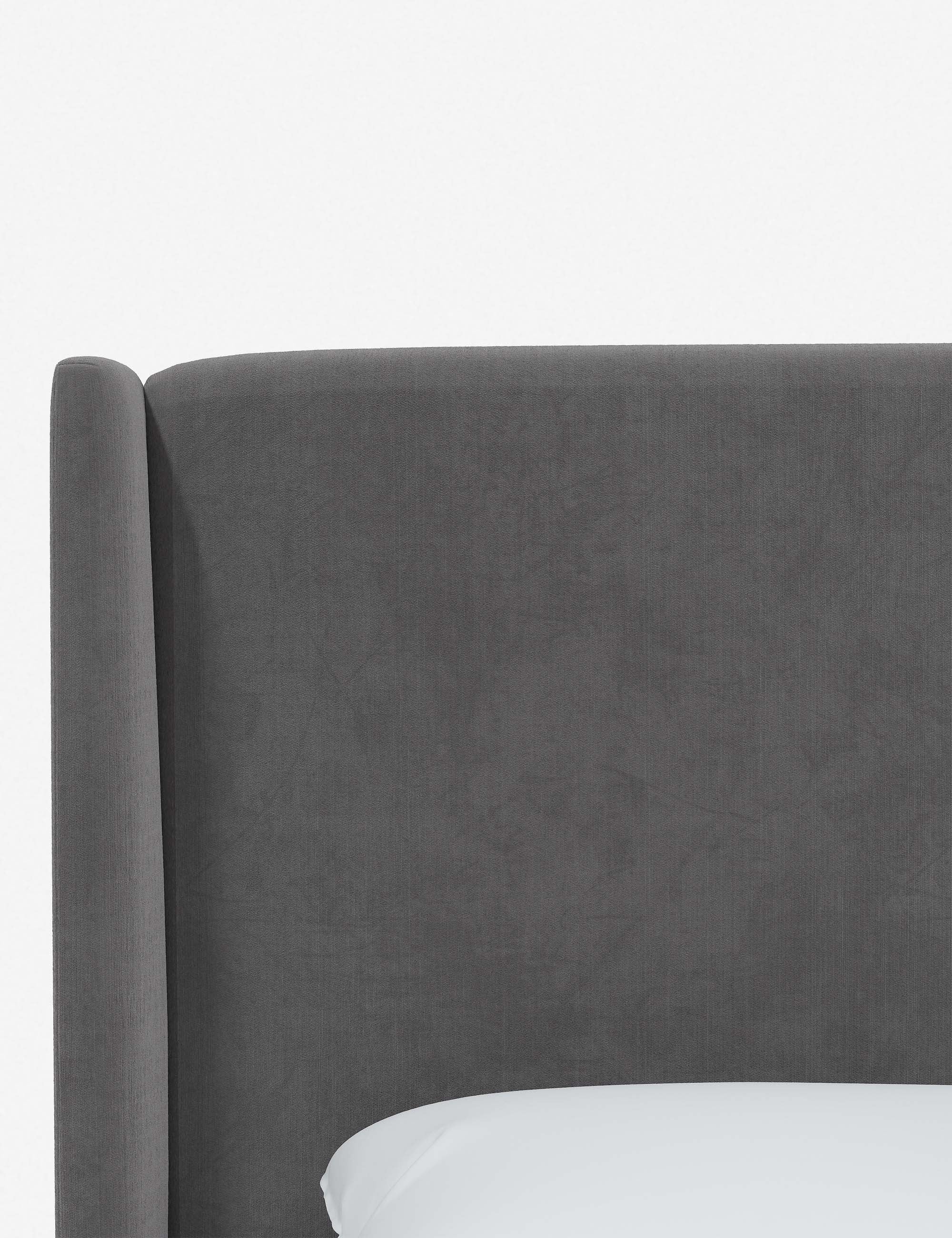 Adara Upholstered Bed | Winged Headboard, Crisp Sophistication
