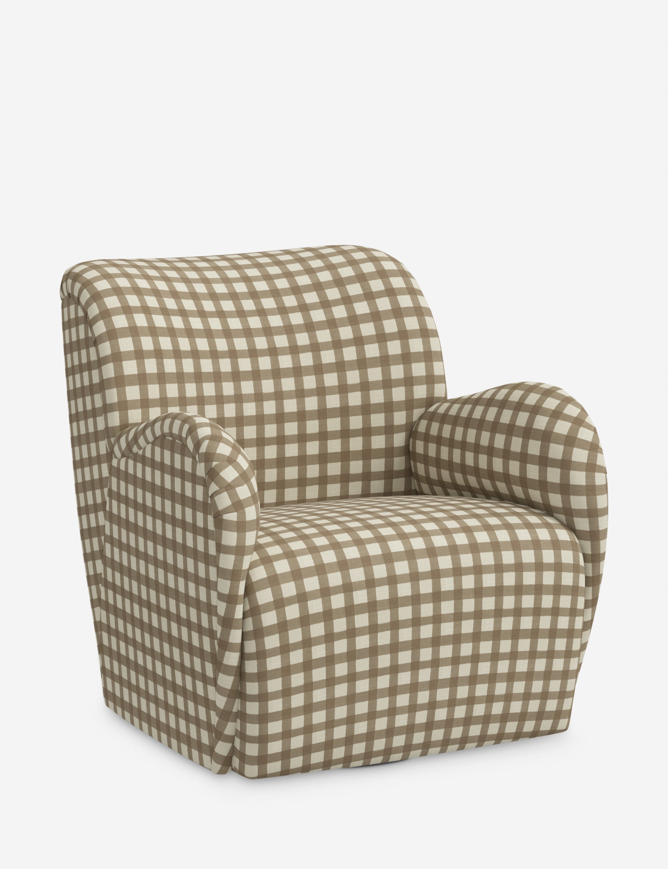 Bela Swivel Chair | Overstuffed Arms, Custom Upholstery
