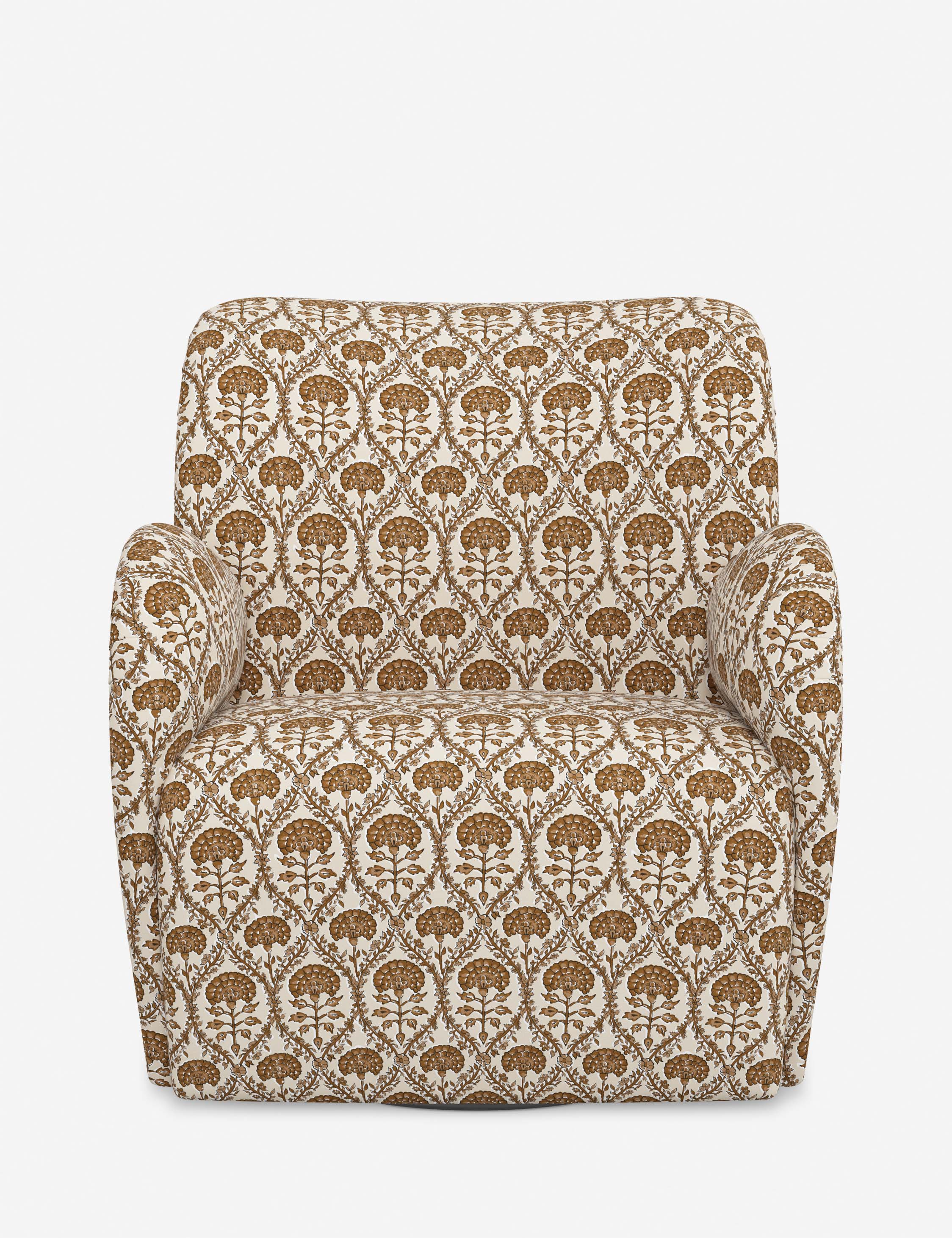 Bela Swivel Chair | Overstuffed Arms, Custom Upholstery