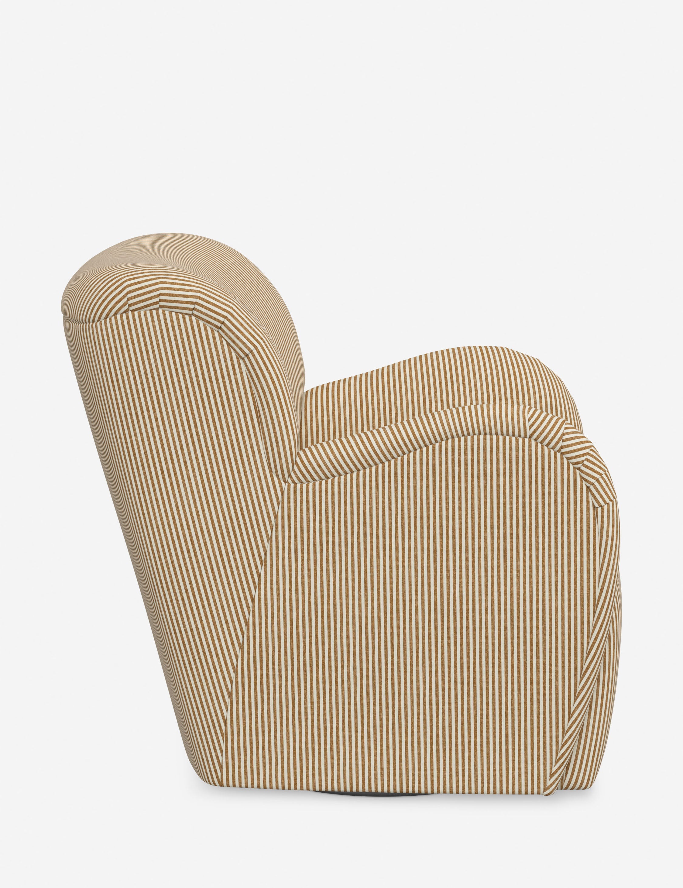 Bela Swivel Chair | Overstuffed Arms, Custom Upholstery