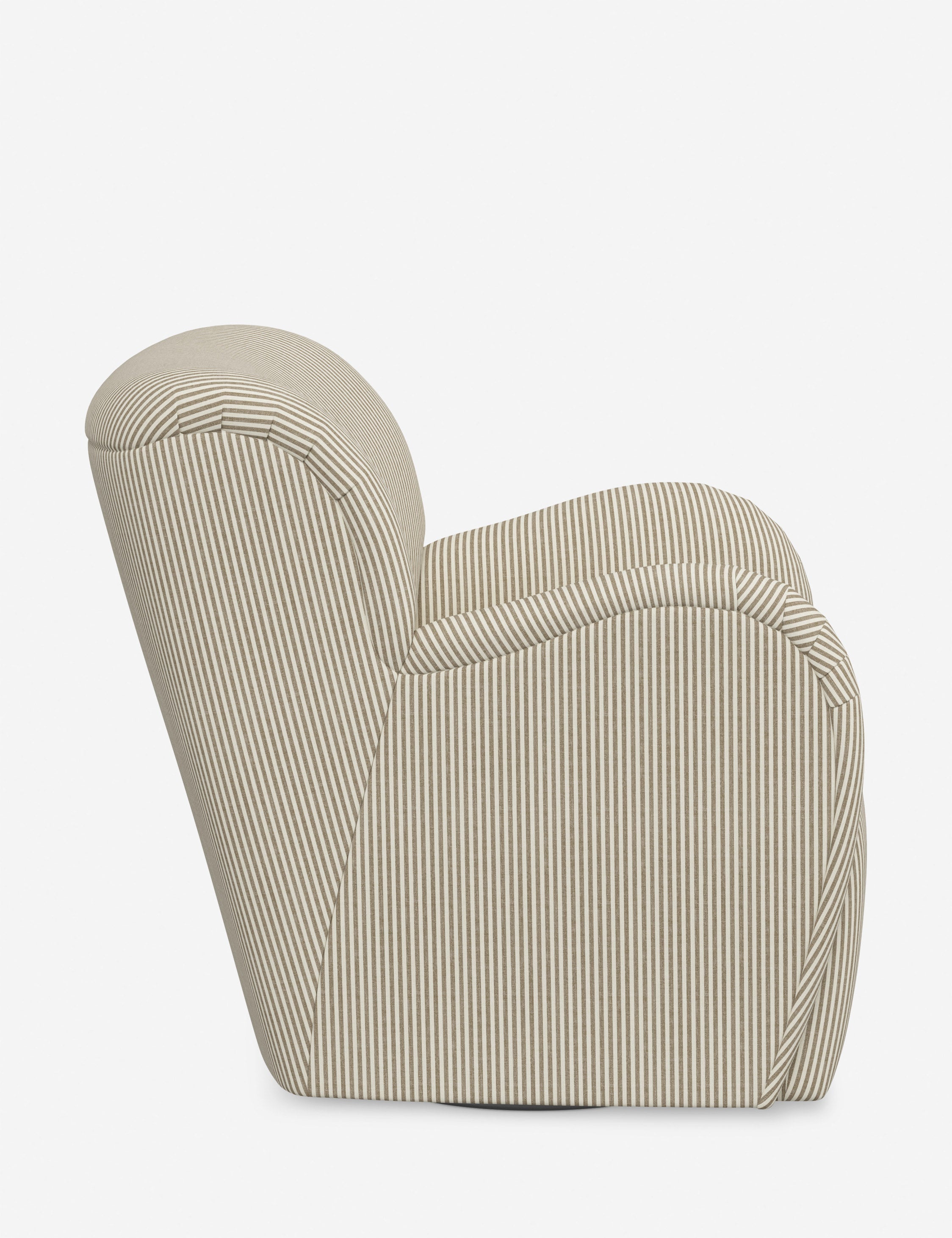 Bela Swivel Chair | Overstuffed Arms, Custom Upholstery