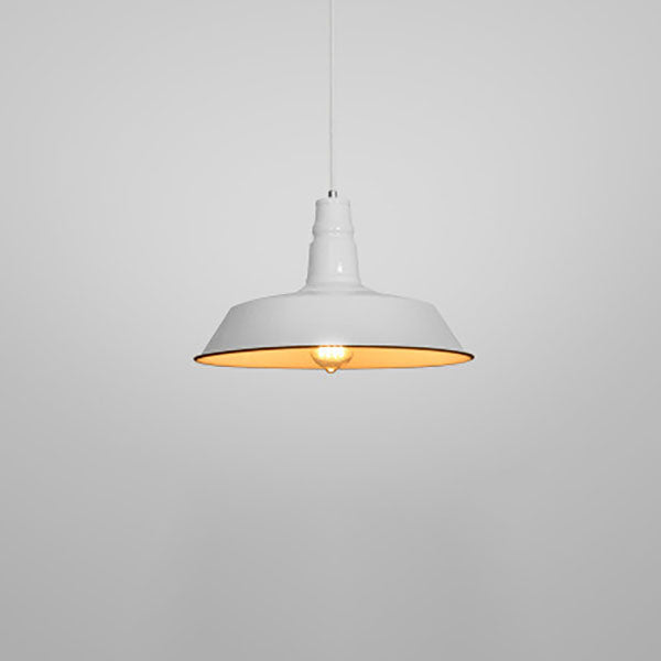 Modern Industrial Round Iron Single-Light Pendant for Living Room