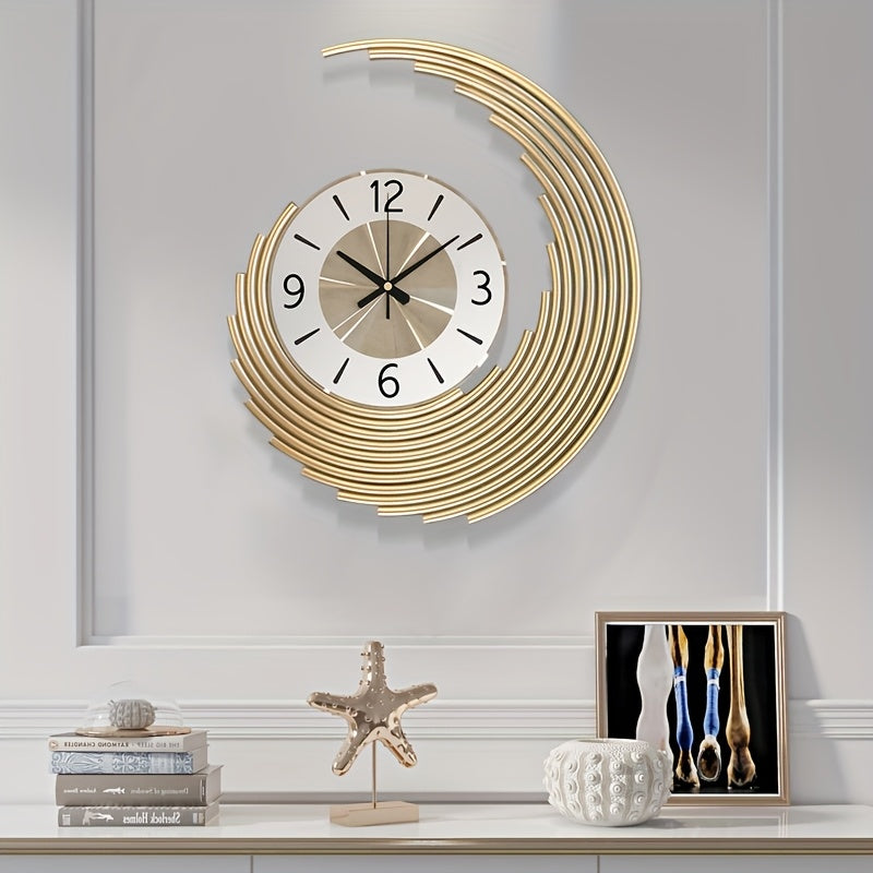 Bello 3D Metal Wall Clock | Silent Quartz Movement, Large Size