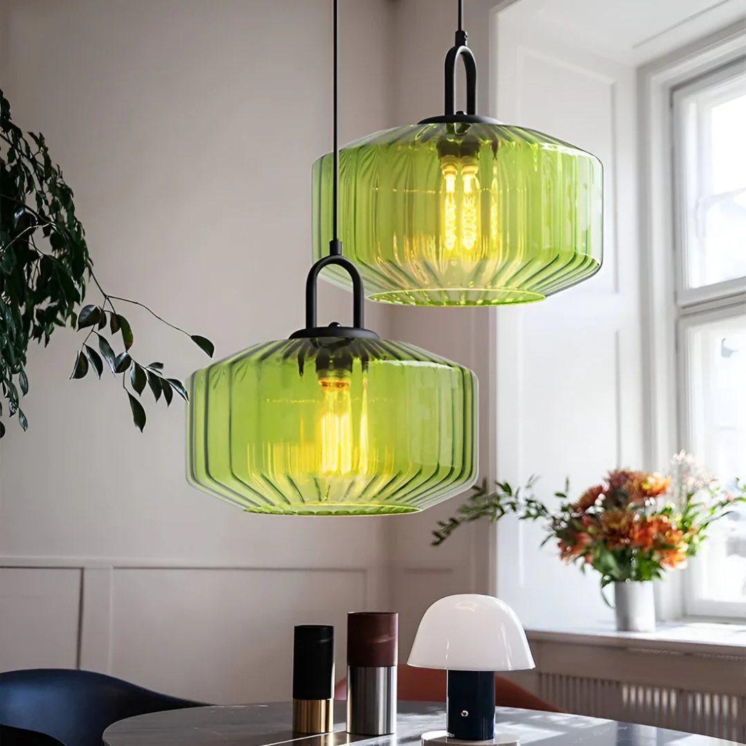 Mireta Pendant Light | Hand-Blown Glass, Warm Ambient Glow