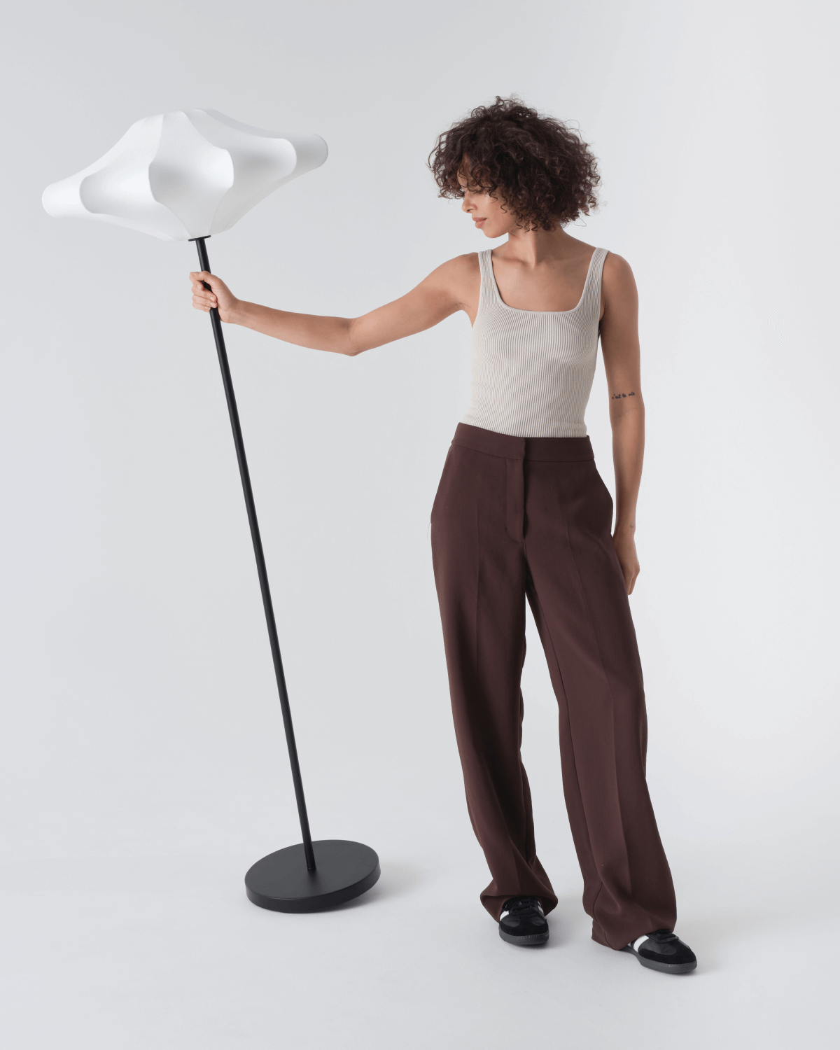 Astra Floor Lamp | Large Resin Shade, Soft Mood Lighting