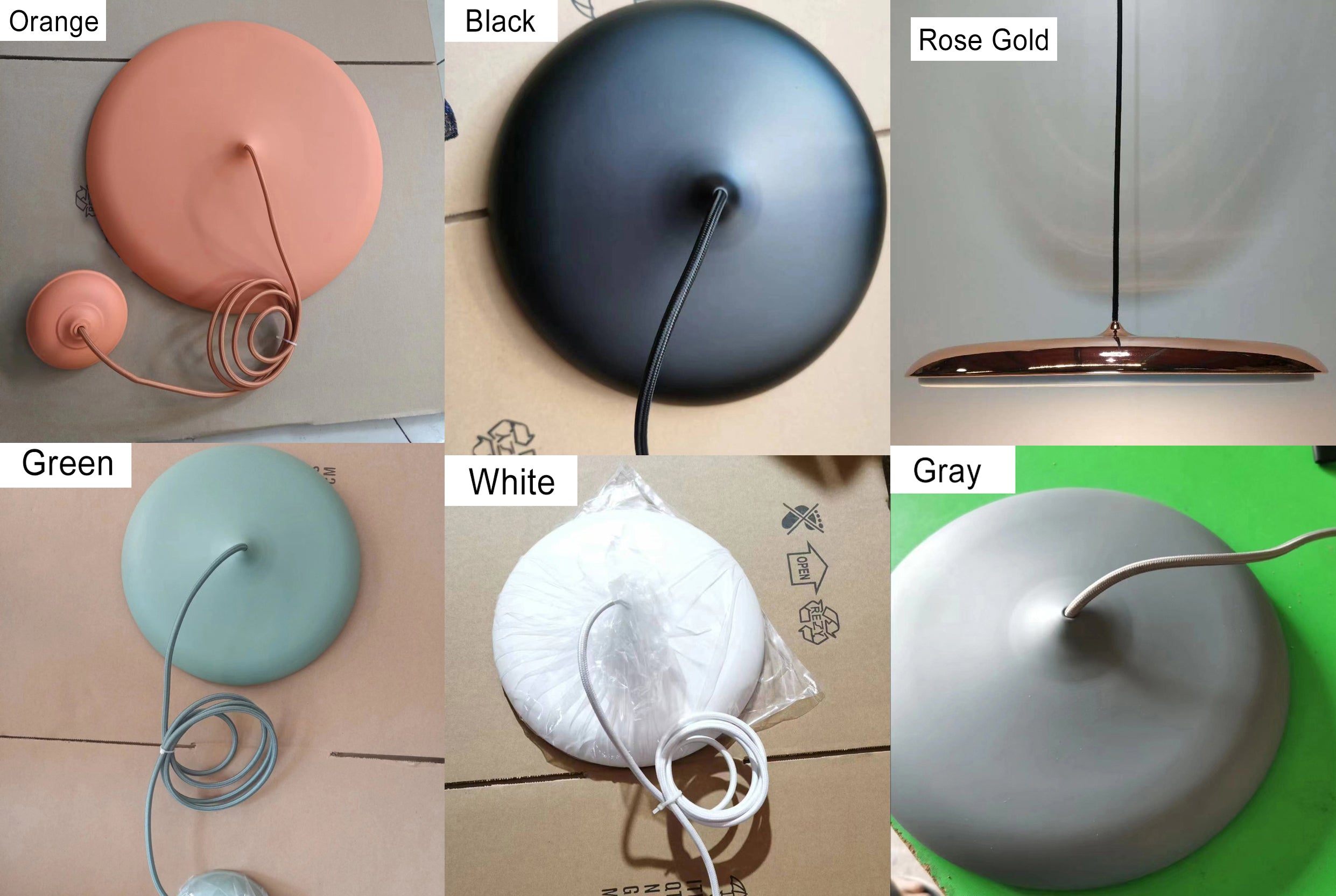 Nordic Macaron UFO Metal LED Pendant Light