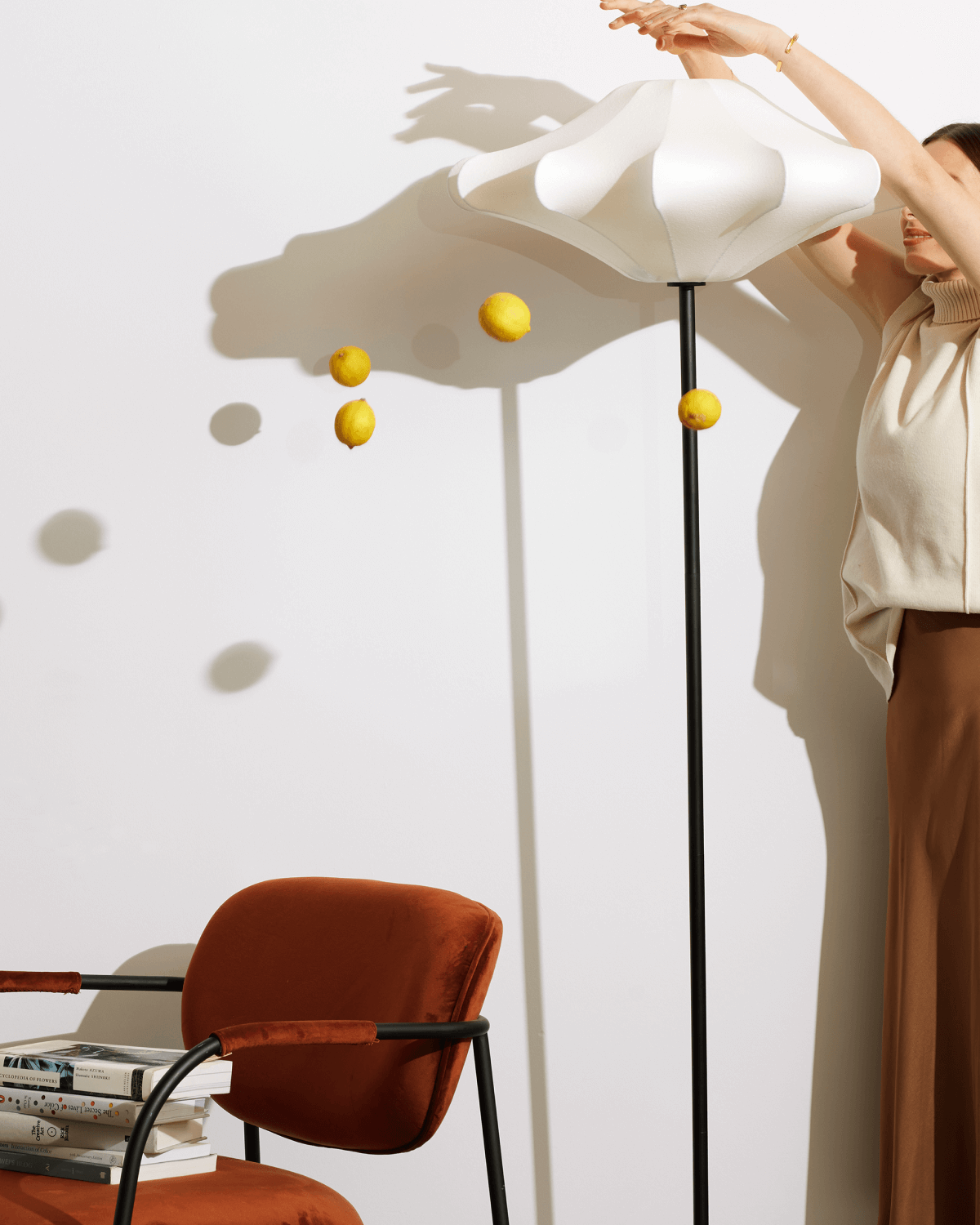 Astra Floor Lamp | Large Resin Shade, Soft Mood Lighting