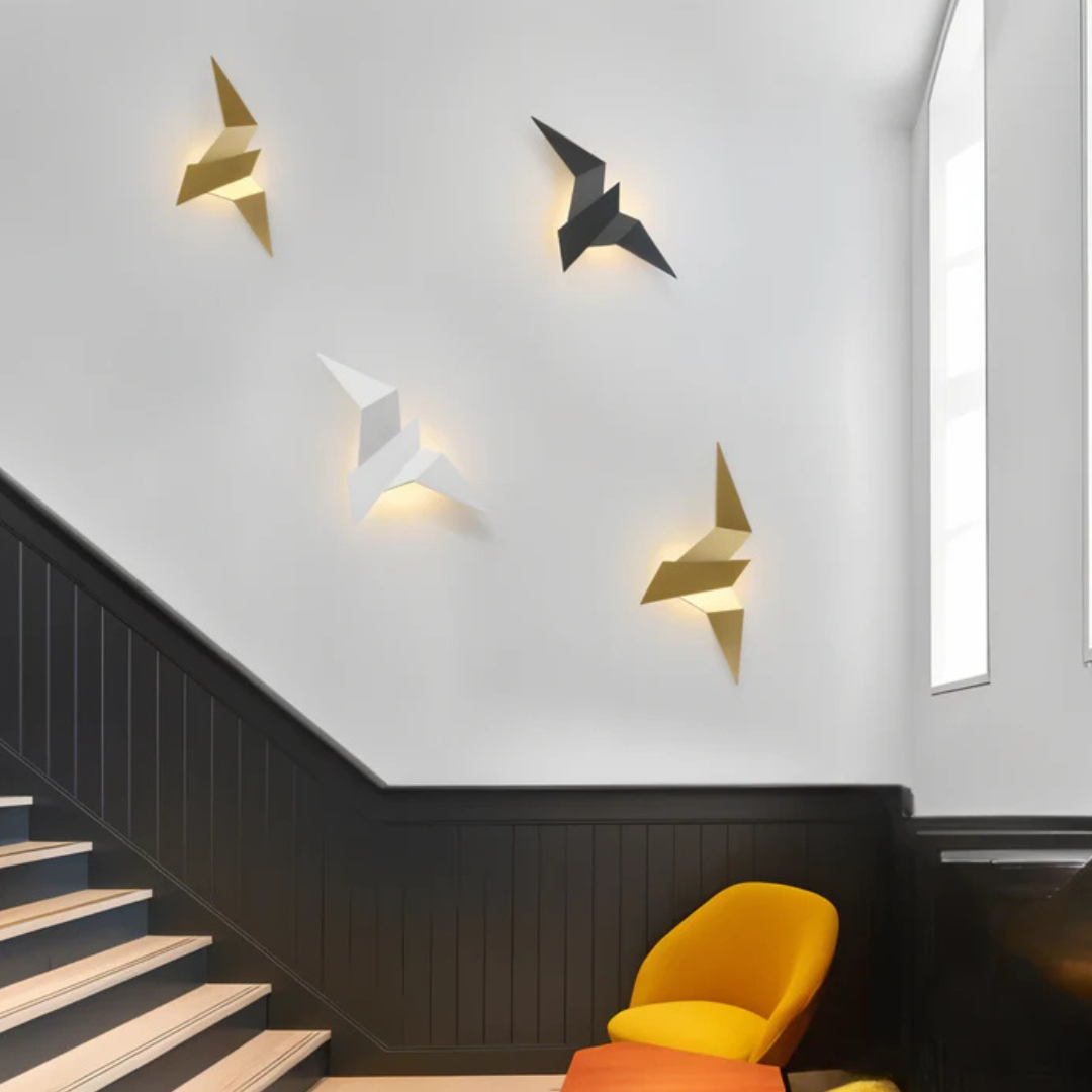 Fino Origami Wandlamp | Sfeervolle LED-verlichting, Metaal